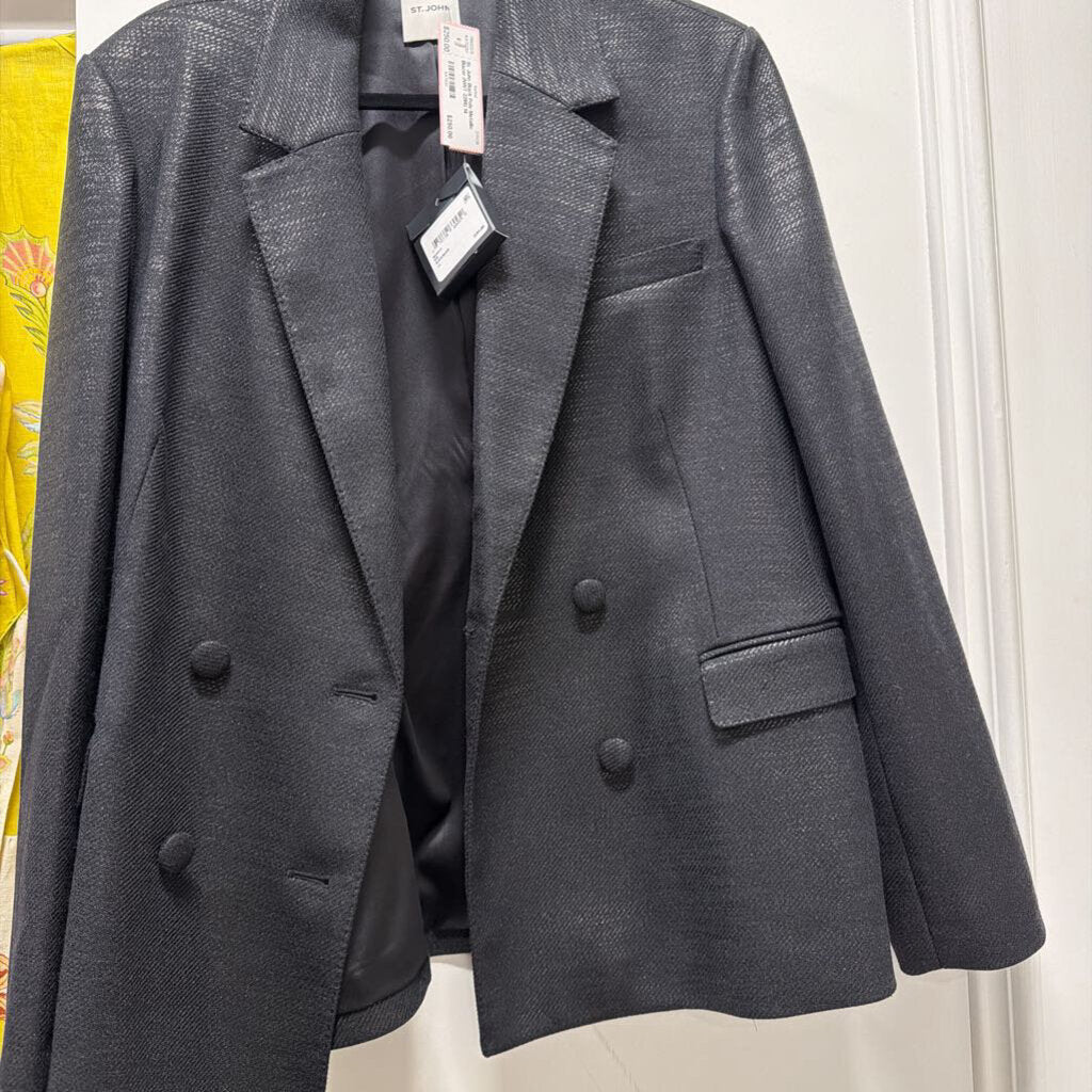 Black Poly Metallic Blazer (NWT 2295)