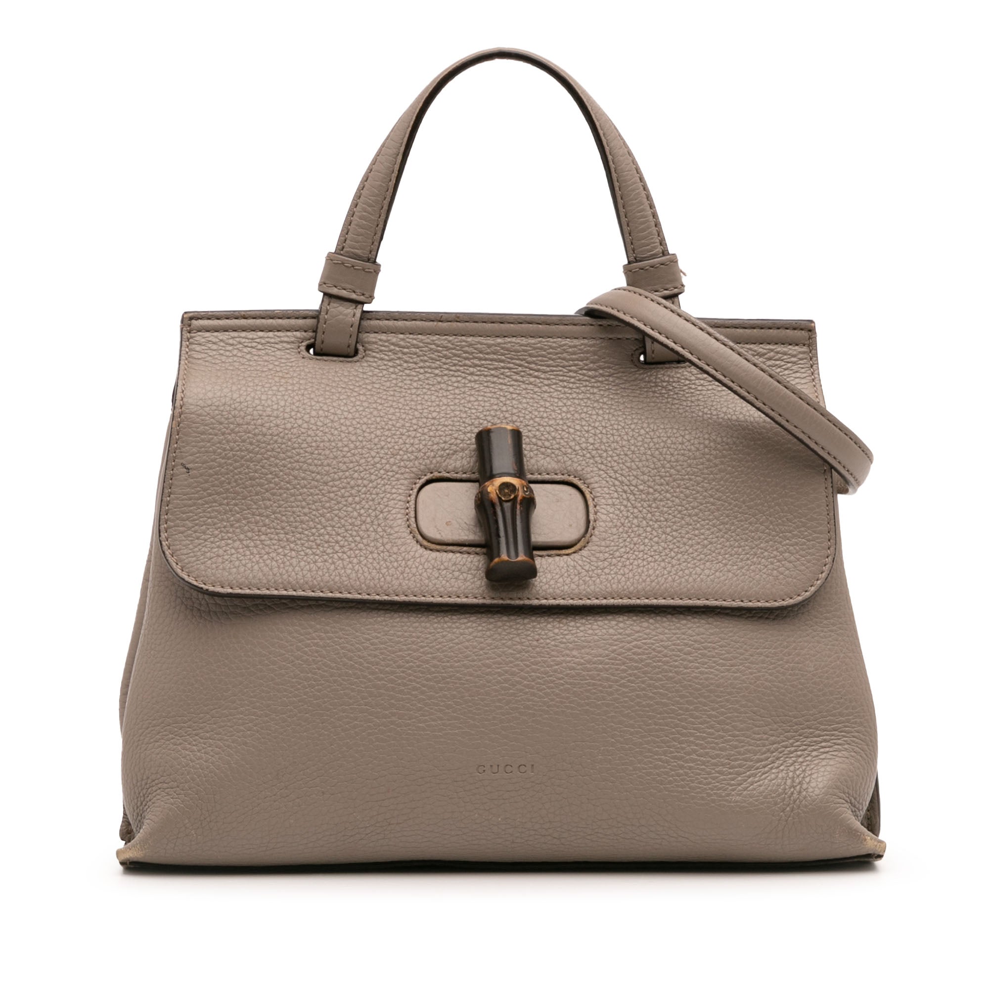 Bamboo Daily Top Handle Bag Leather Small
