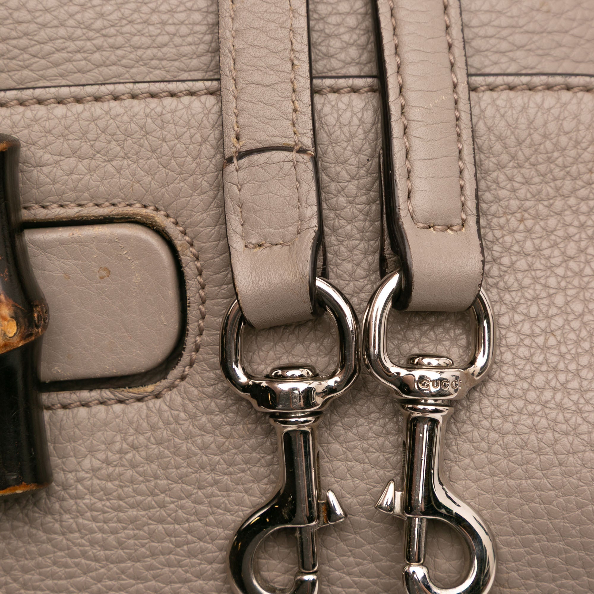 Bamboo Daily Top Handle Bag Leather Small