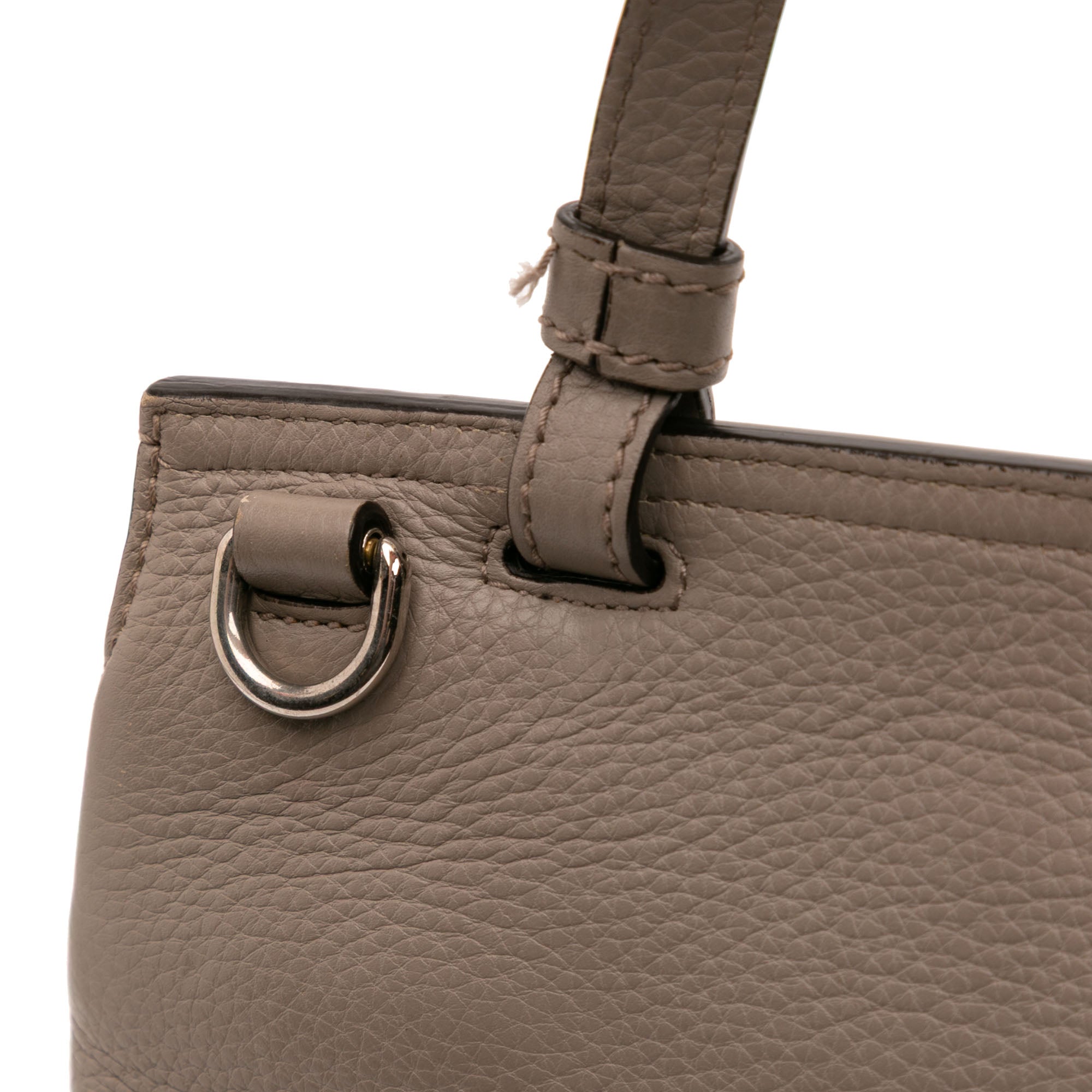 Bamboo Daily Top Handle Bag Leather Small