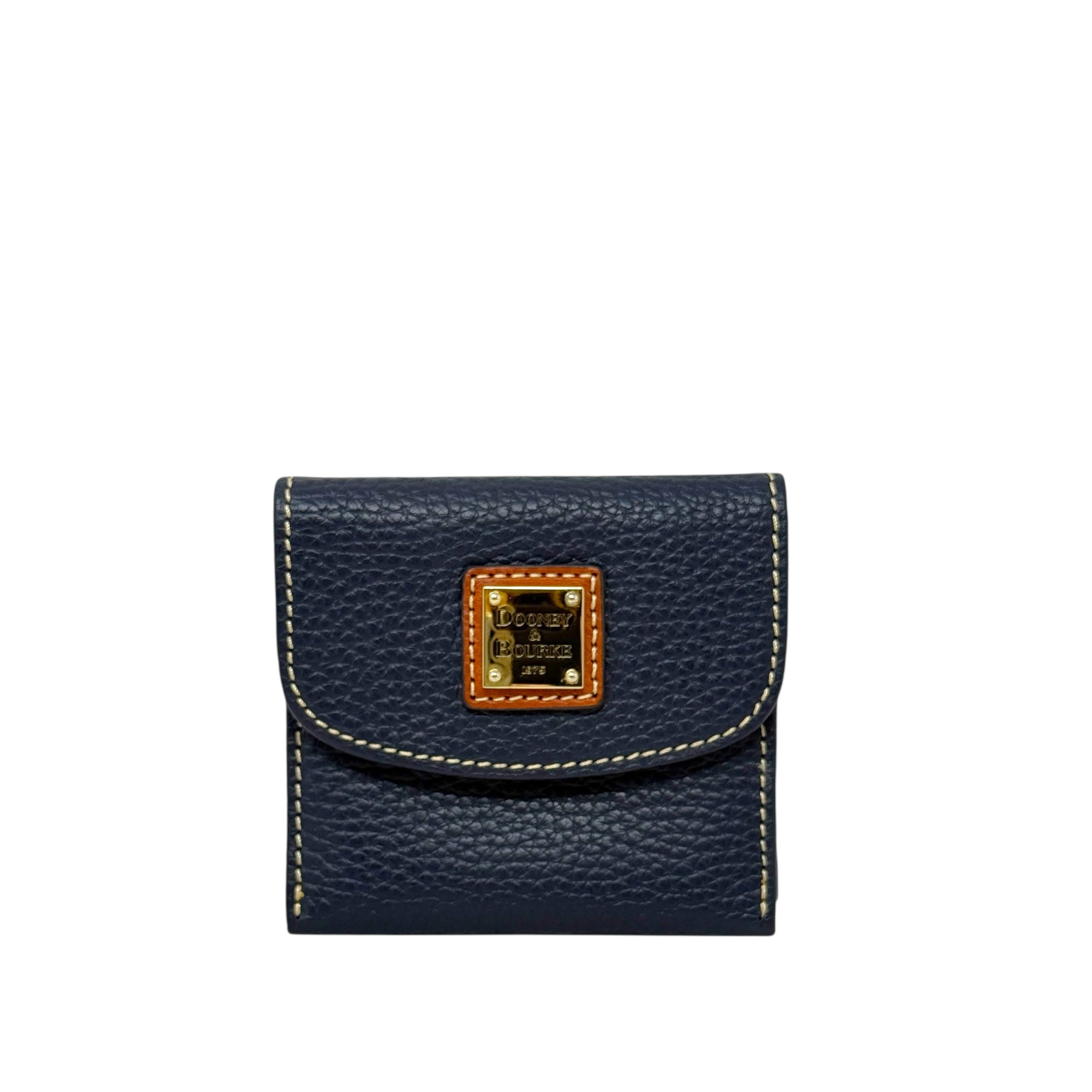 Pebble Grain Small Flap Credit Card Wallet Designer By Dooney And Bourke, Size: Small