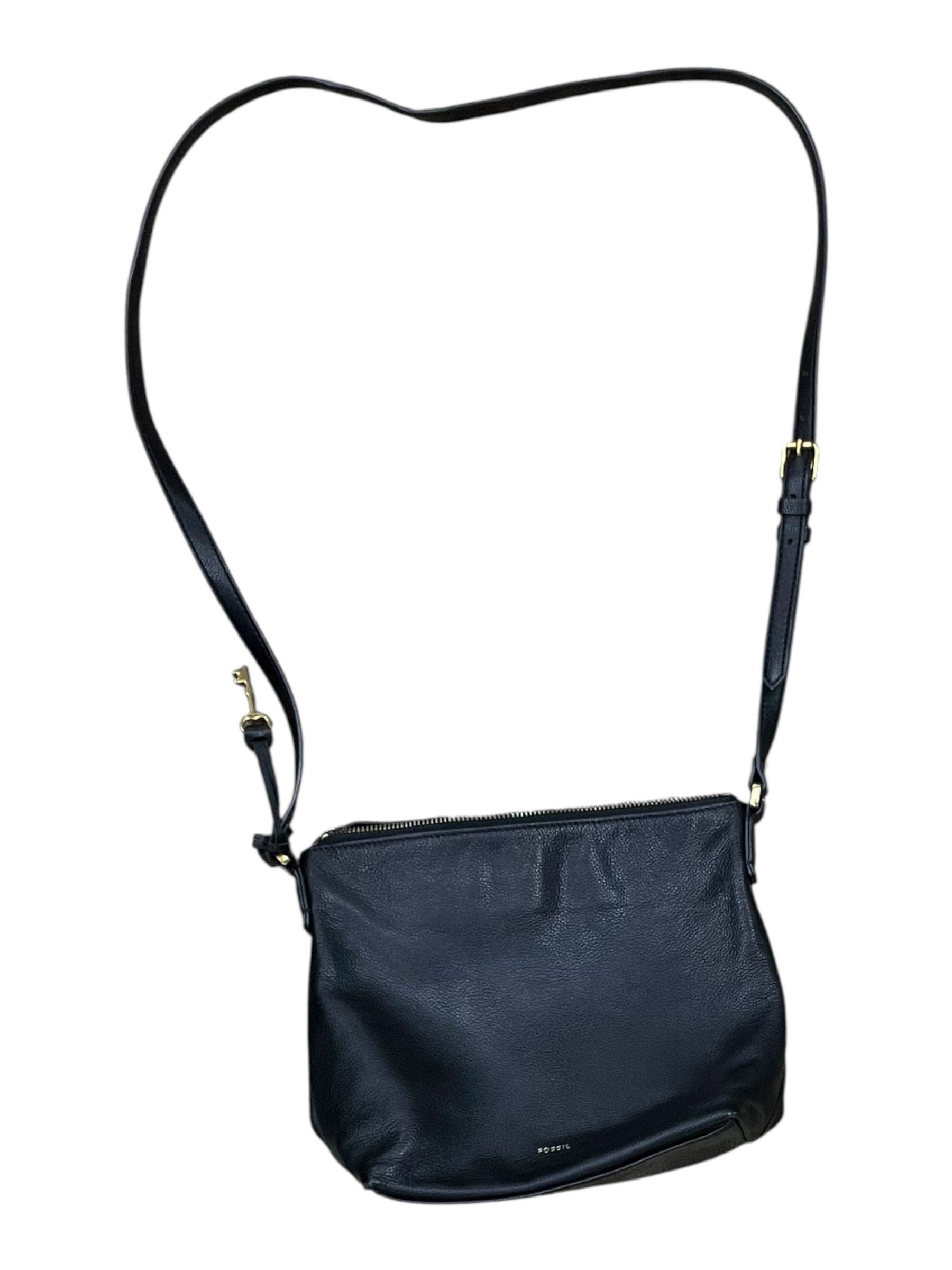 Crossbody By Fossil In Black, Size:Small