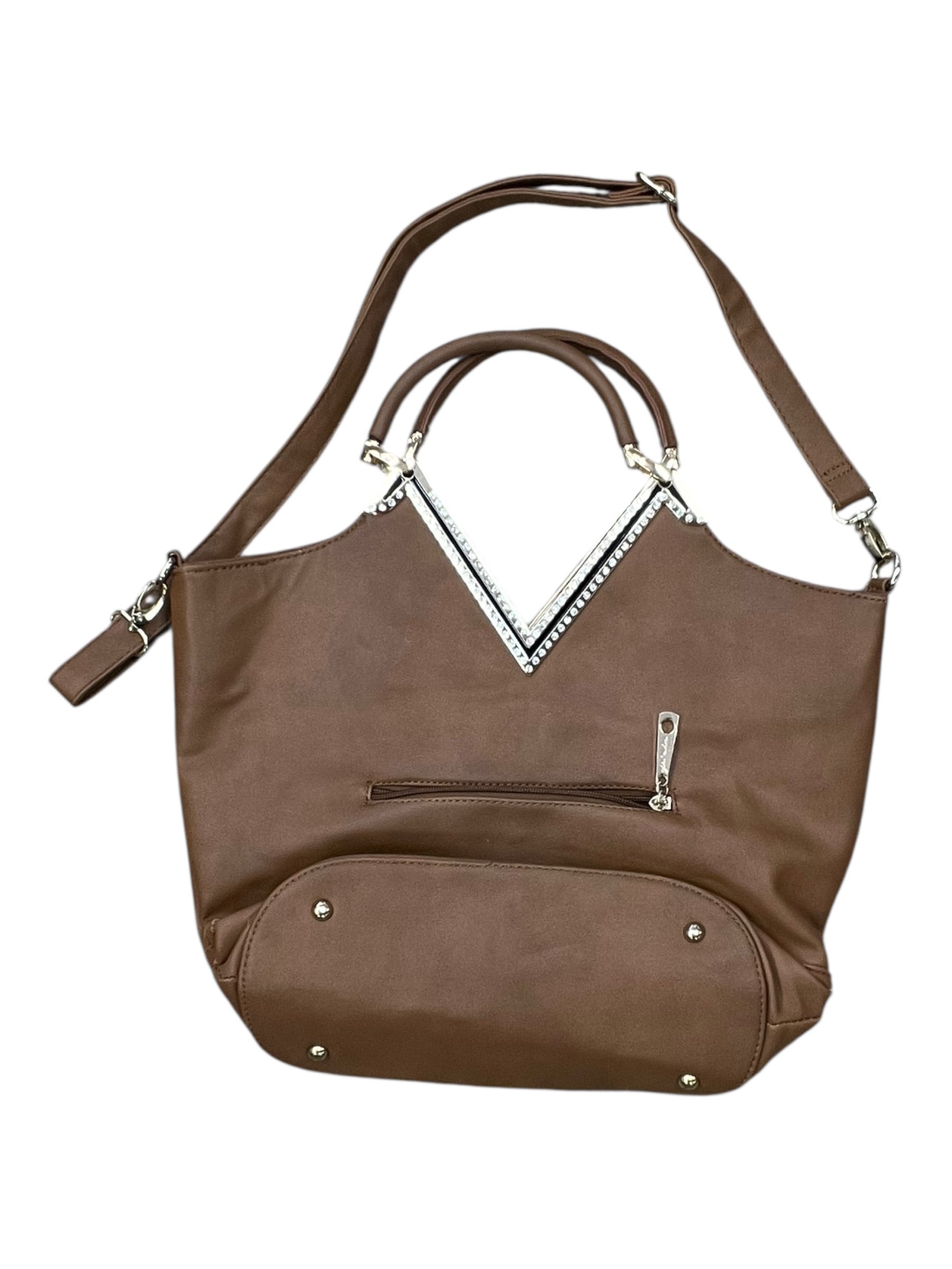 Handbag By Clothes Mentor In Brown, Size:Large
