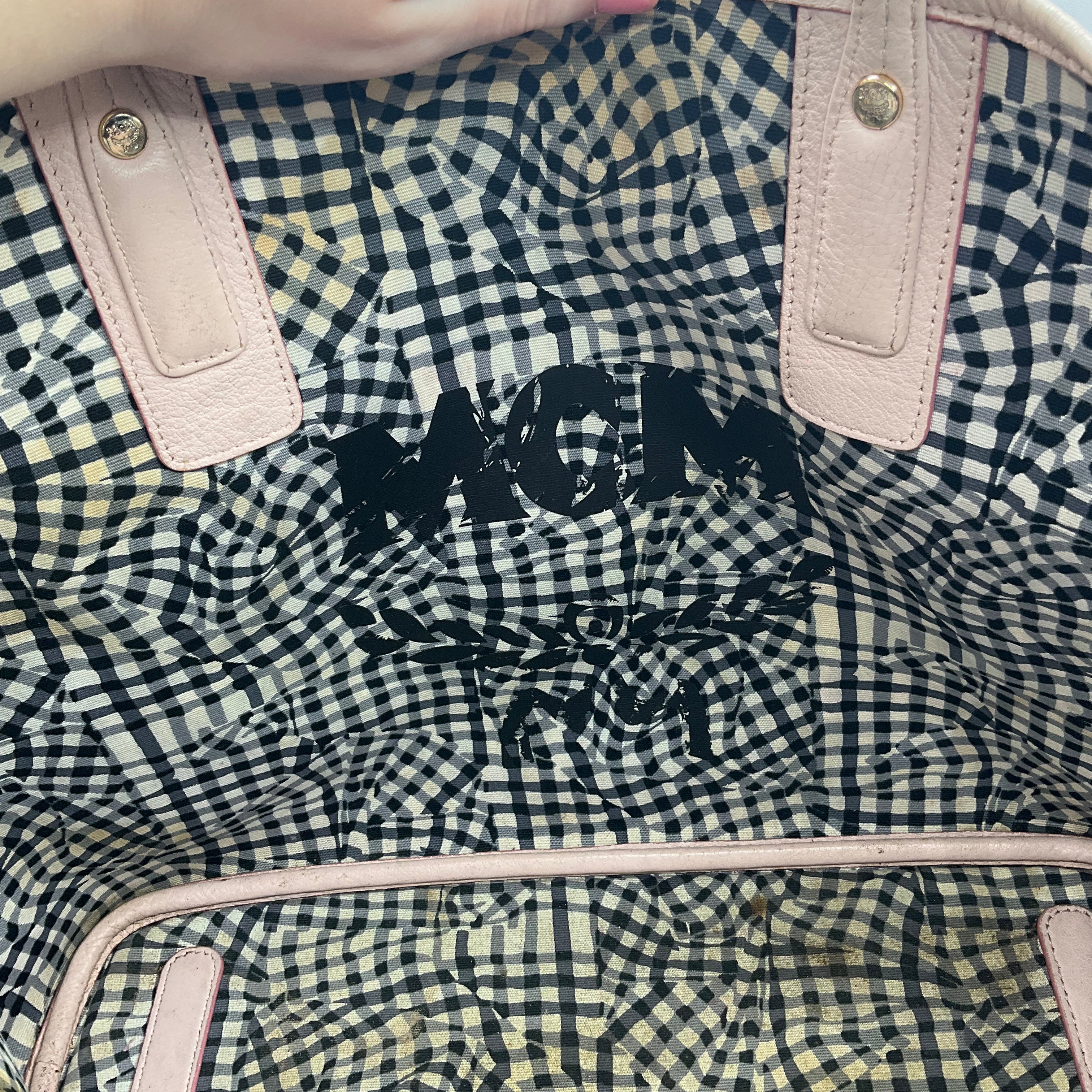 As Is Handbag Luxury Designer By Mcm, Size: Medium