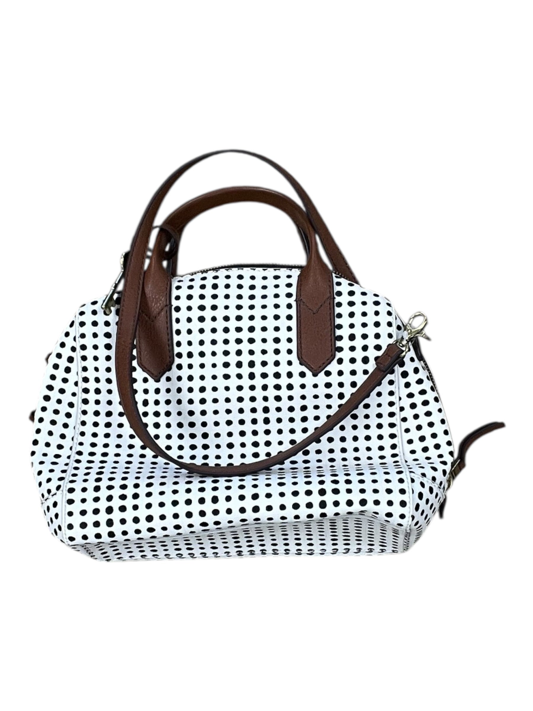 Handbag By Fossil In Cream, Size:Medium