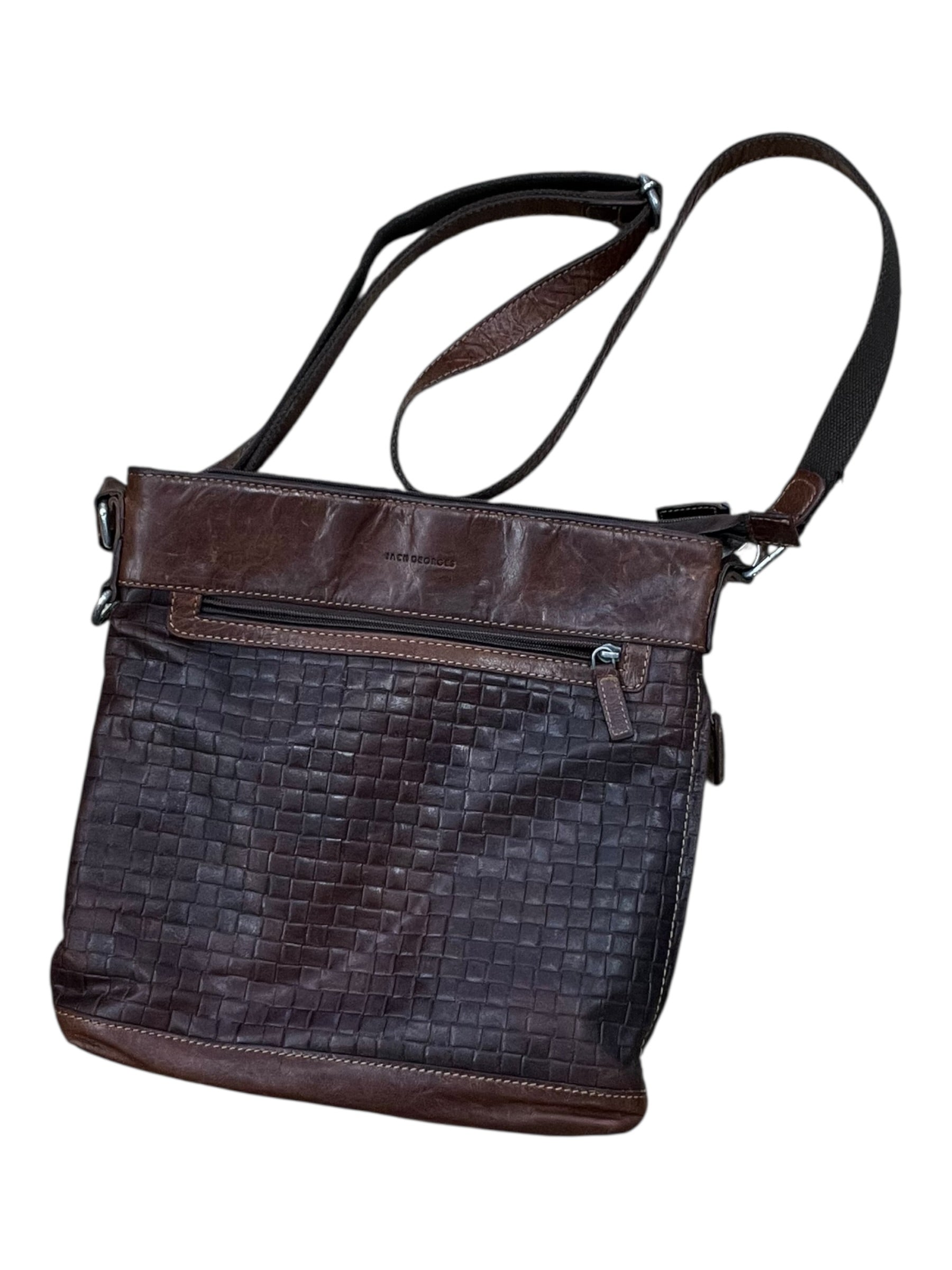 Handbag Leather By Cma In Brown, Size:Large