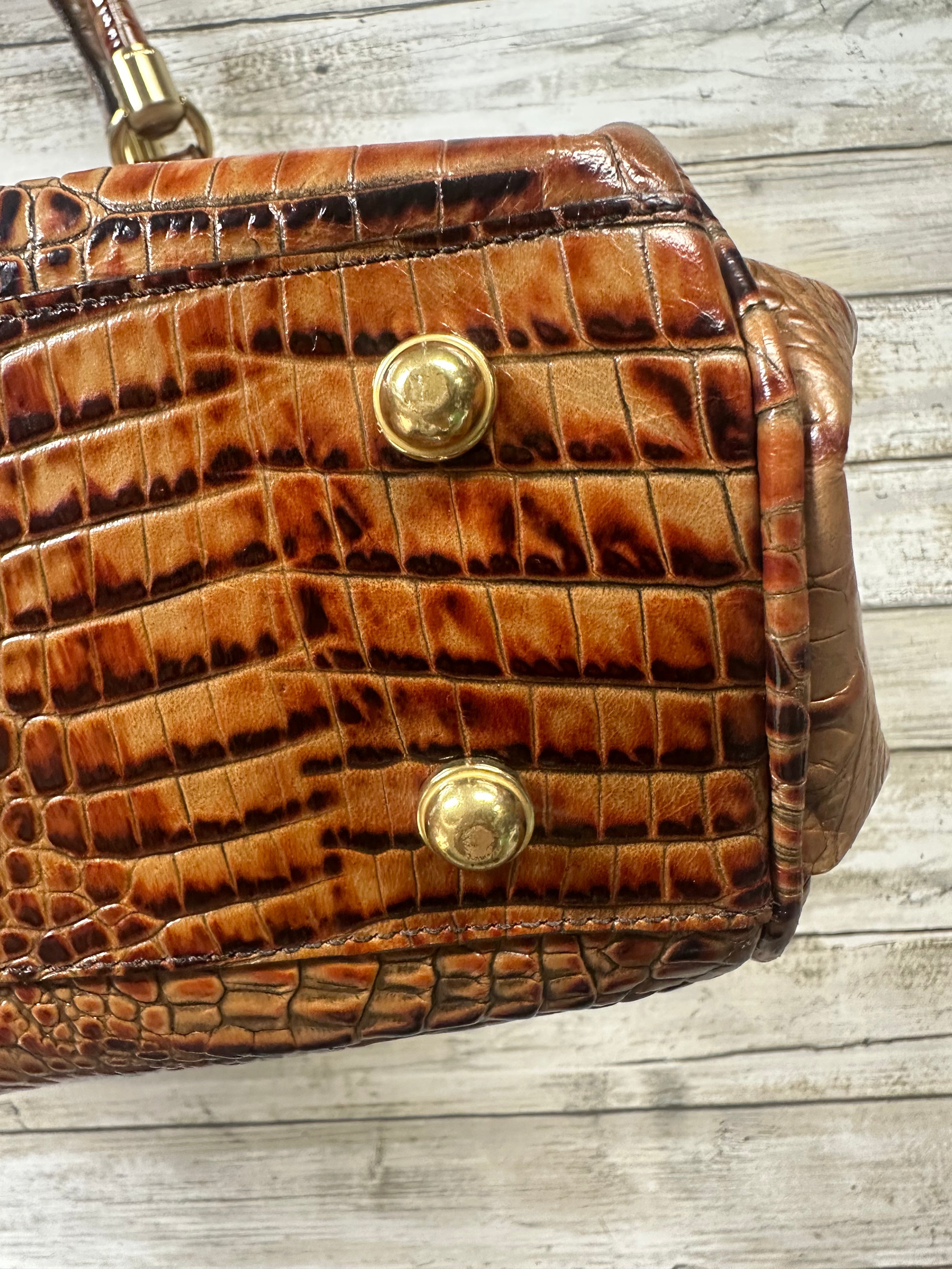 Handbag Designer By Brahmin In Brown, Size:Large