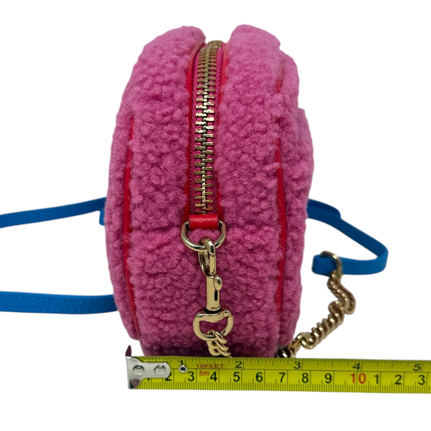 Chiswick High Pile Fleece Camera Bag Designer By Kurt Geiger, Size: Medium
