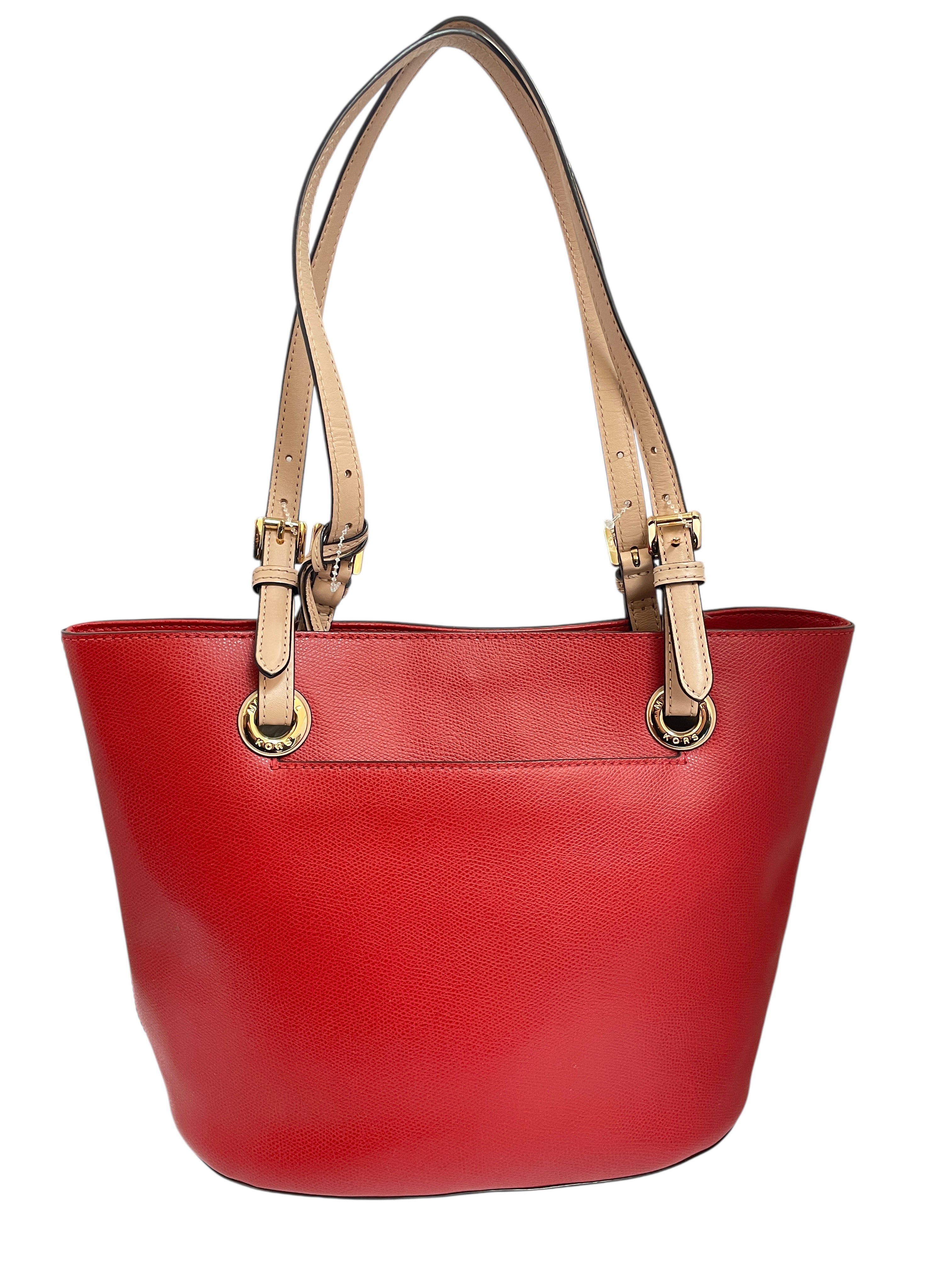 Tote Designer By Michael Kors In Red, Size:Medium