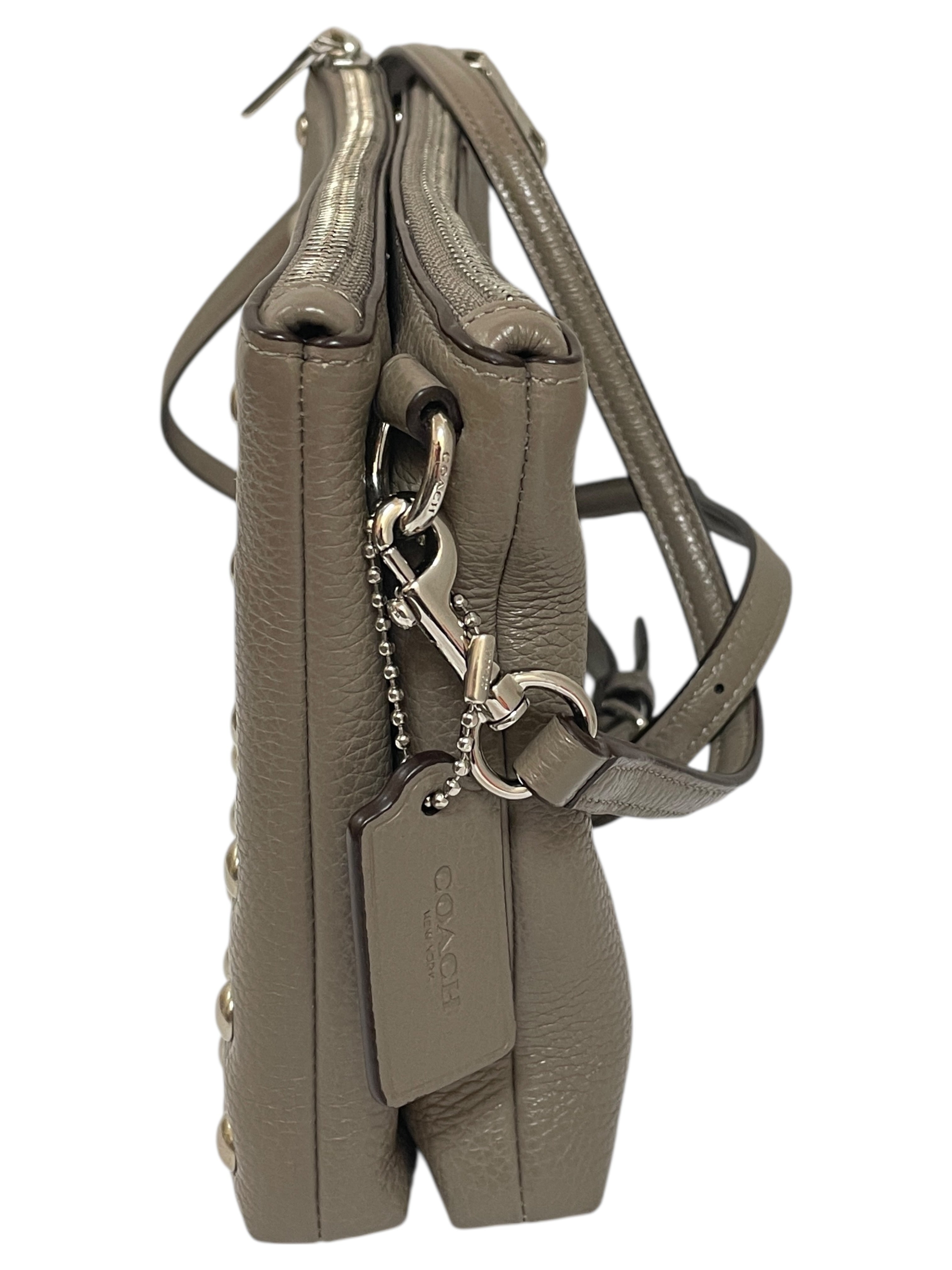 Crossbody Designer By Coach In Beige, Size:Small