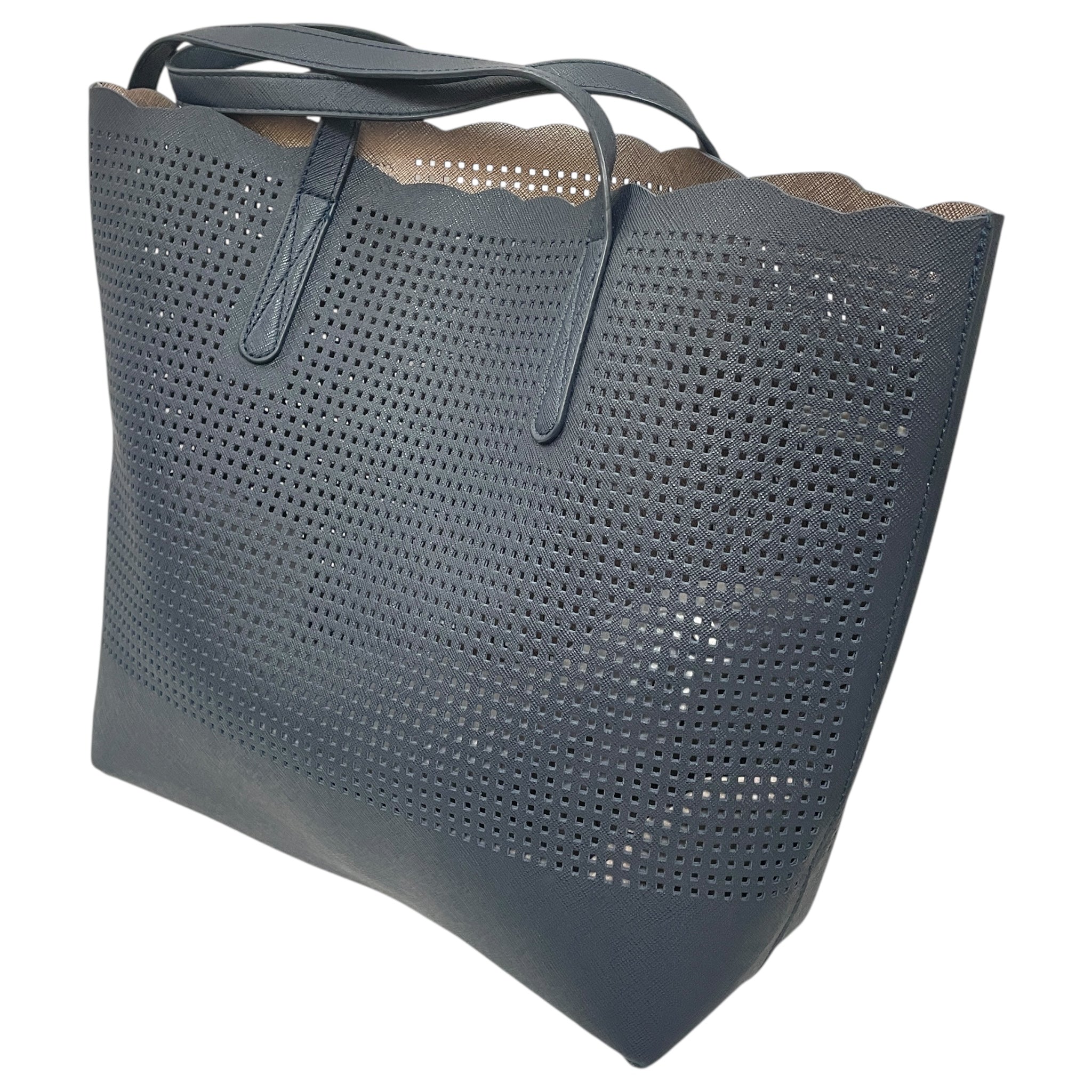 Tote Designer By Neiman Marcus In Blue, Size:Large