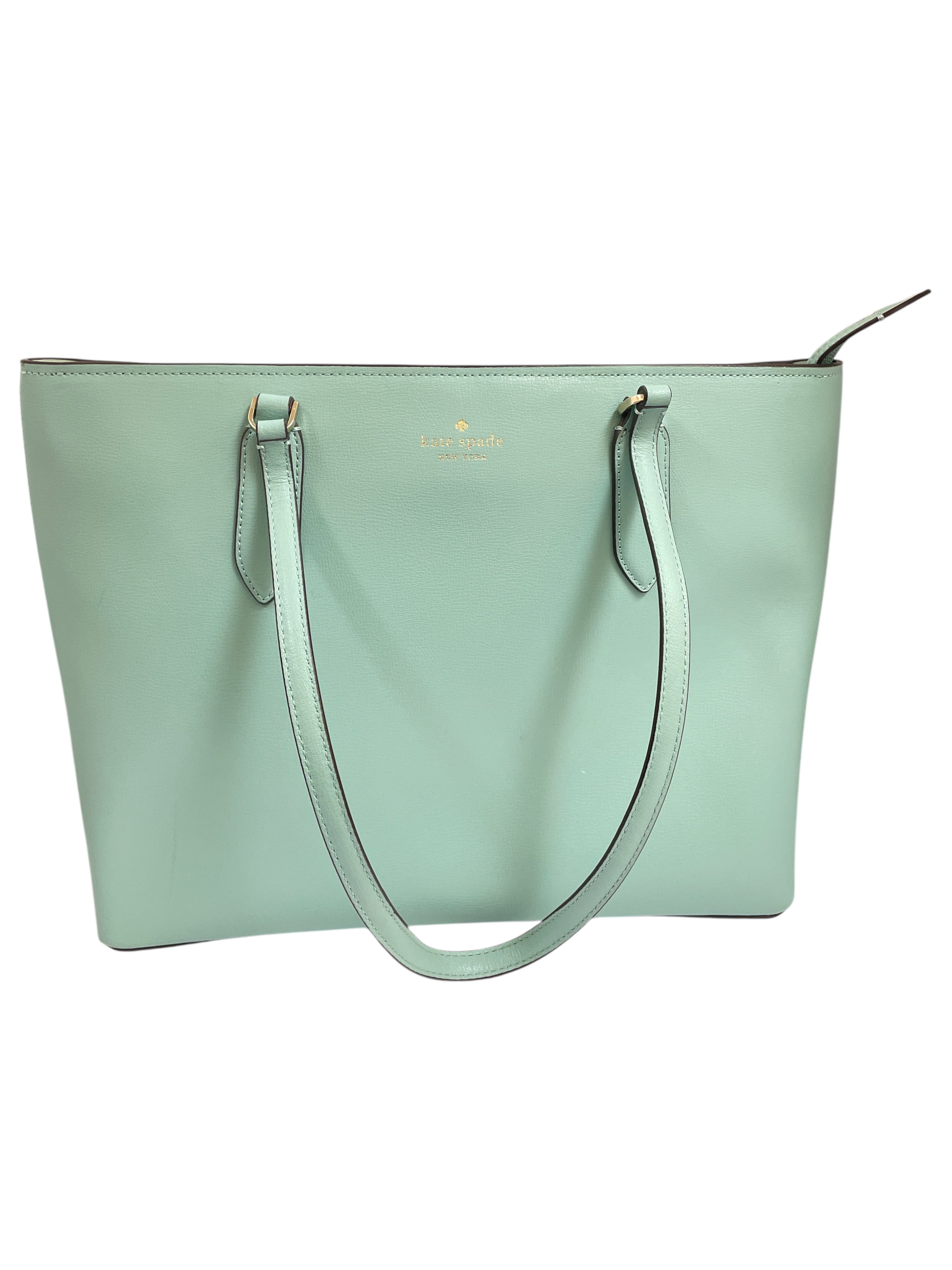 Handbag Designer By Kate Spade In Teal, Size:Large