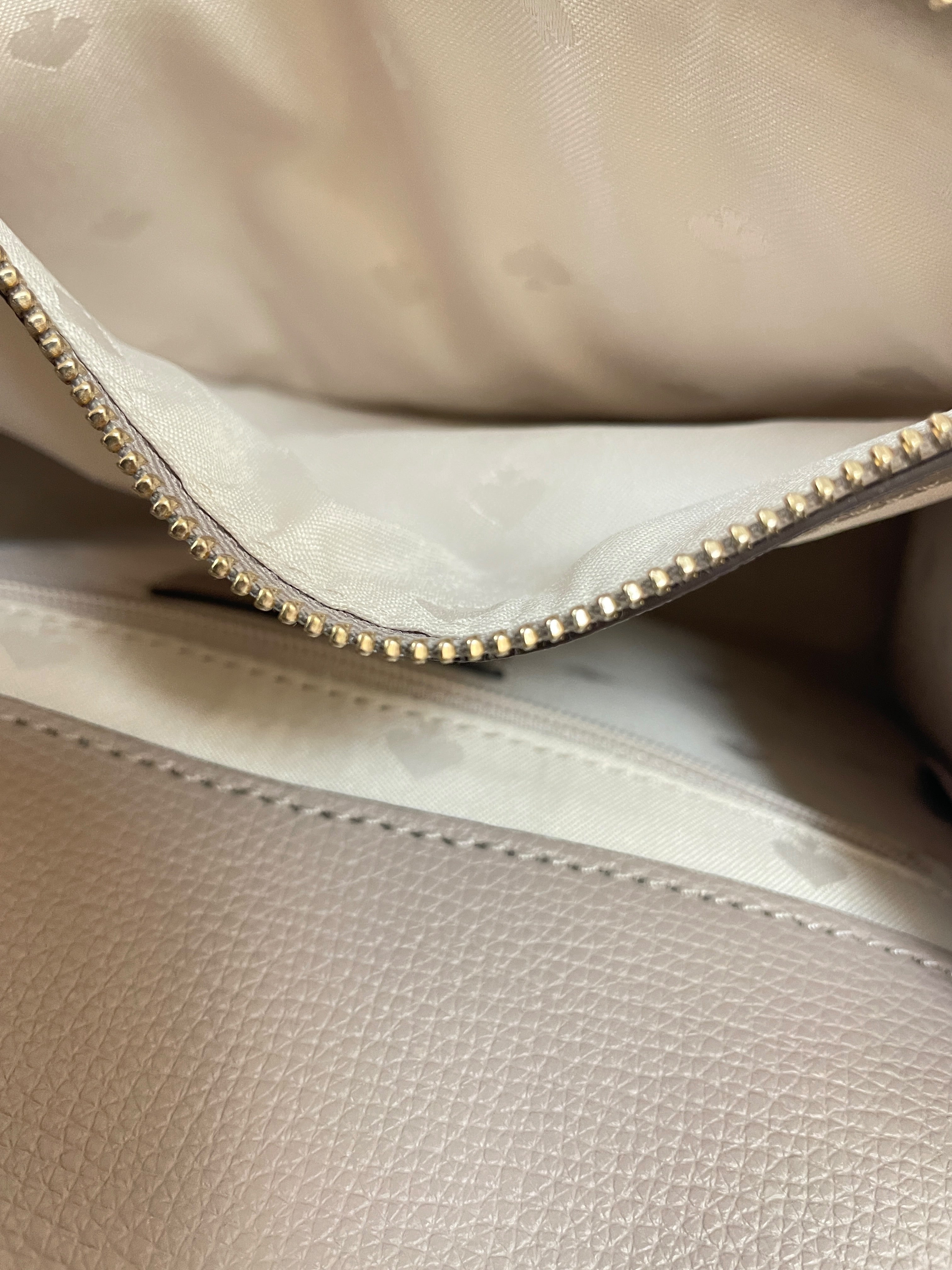 Handbag Designer By Kate Spade In Beige, Size:Small
