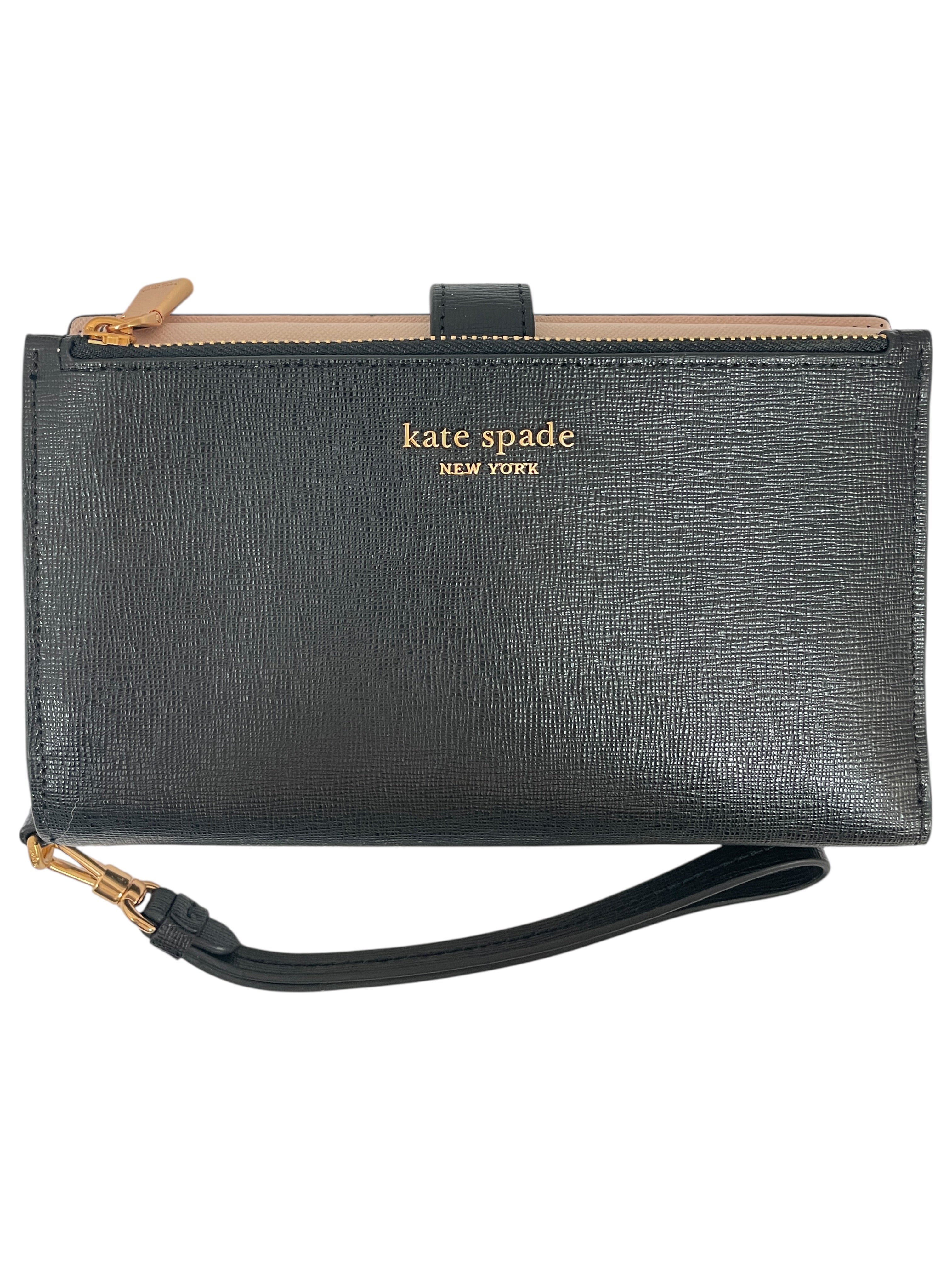 Wallet Designer By Kate Spade In Black & Pink, Size:Small