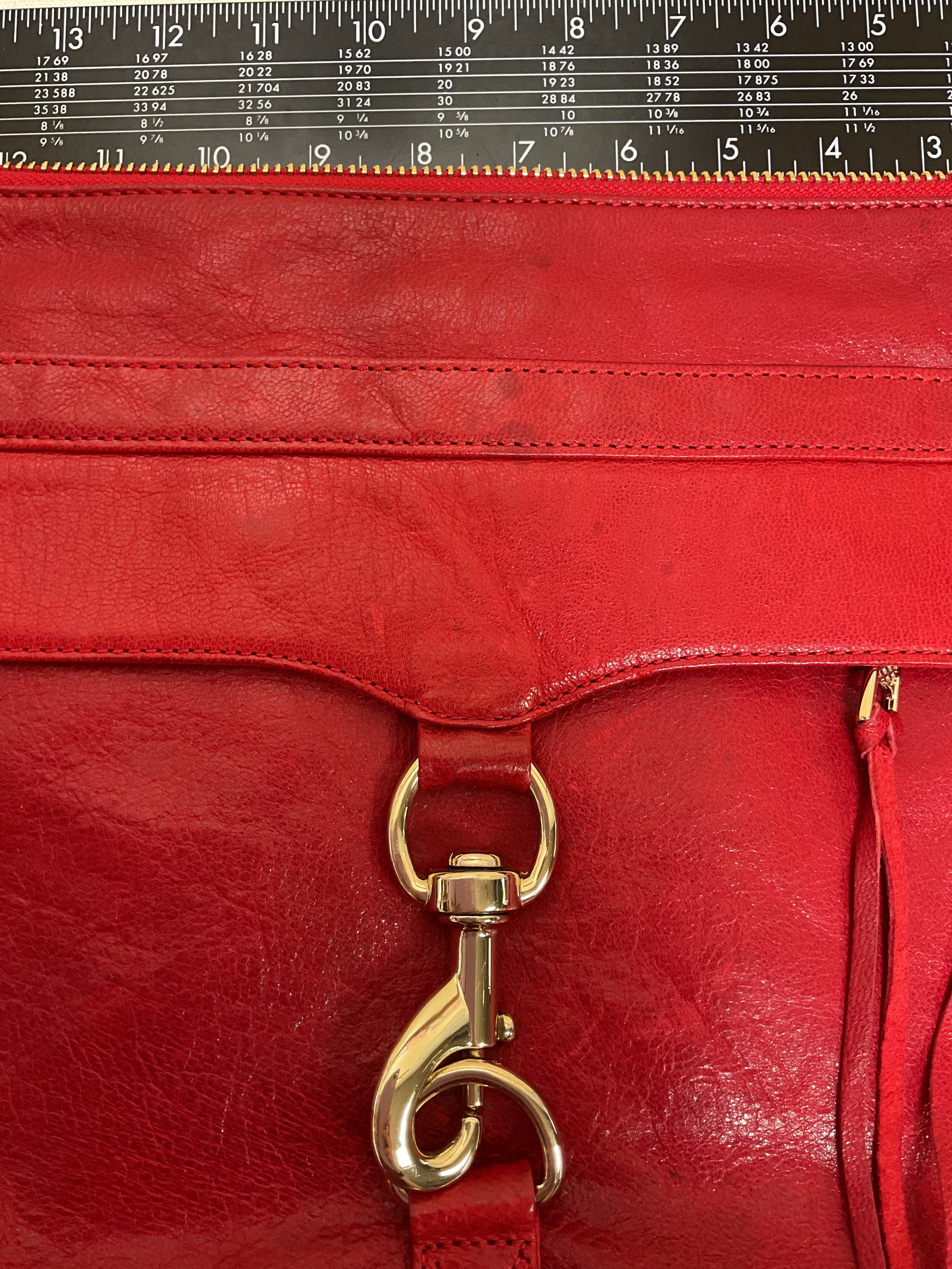 Handbag Designer By Rebecca Minkoff In Red, Size:Medium