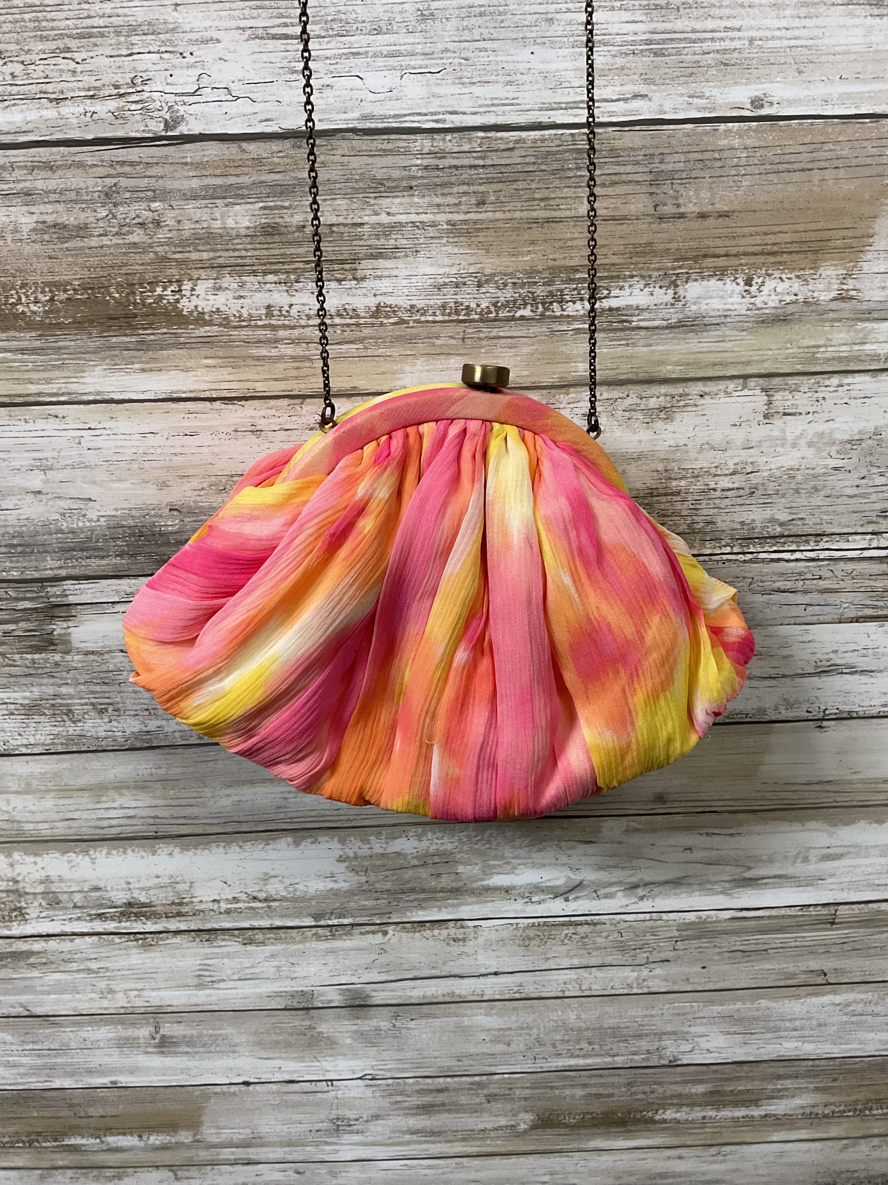 Crossbody By Cmb In Pink & Yellow, Size:Small