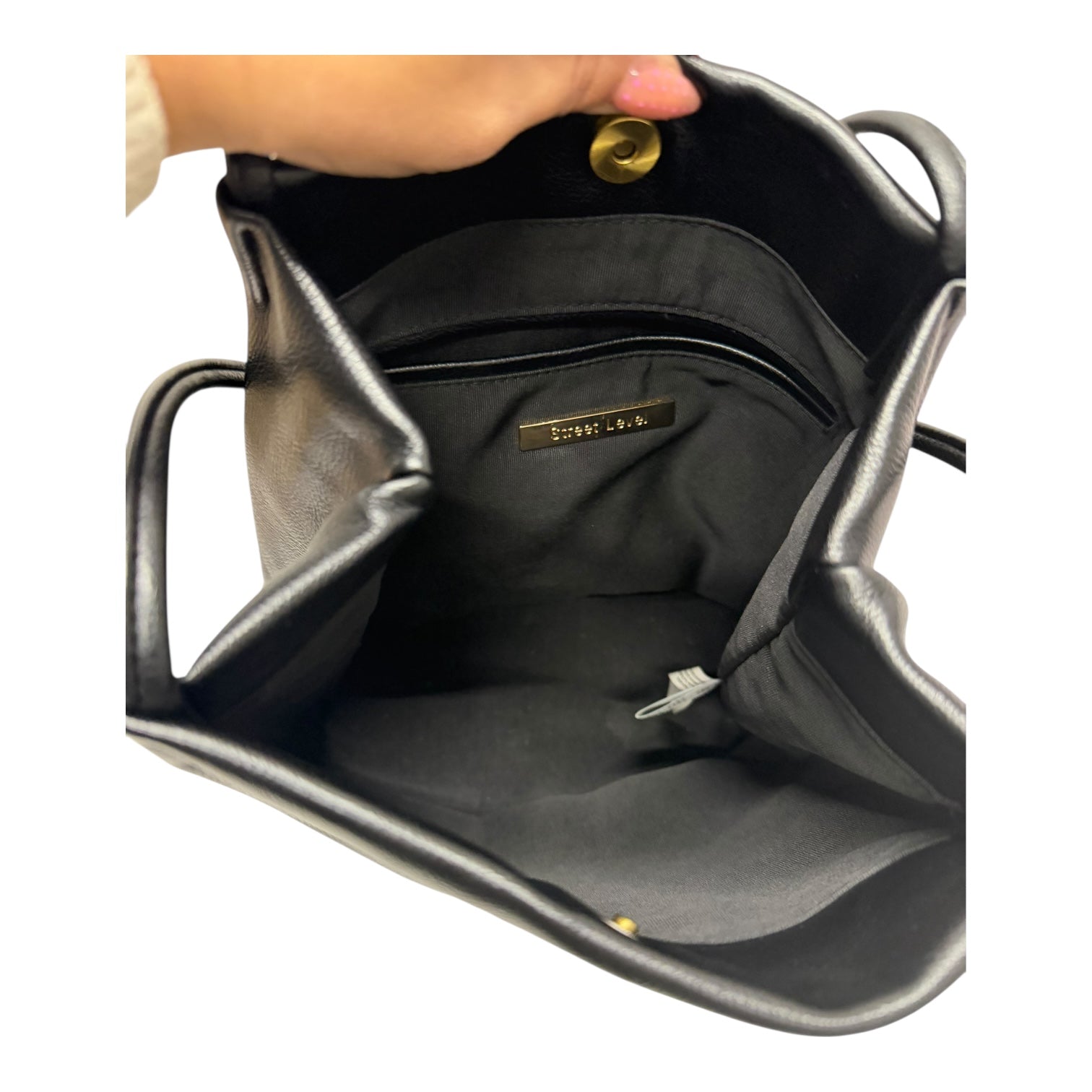 Handbag By Street Level In Black, Size:Medium