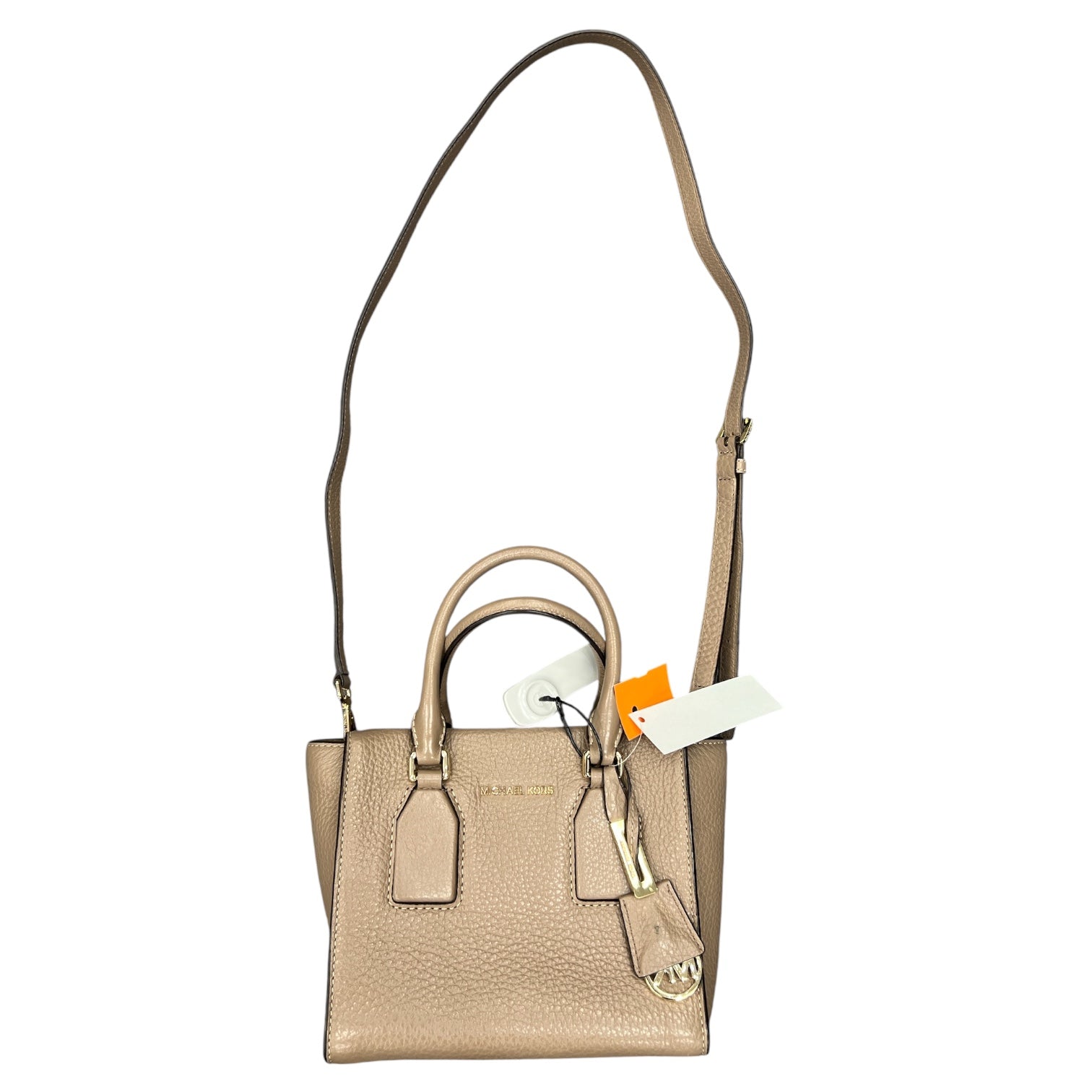 Handbag Designer By Michael Kors In Taupe, Size:Medium