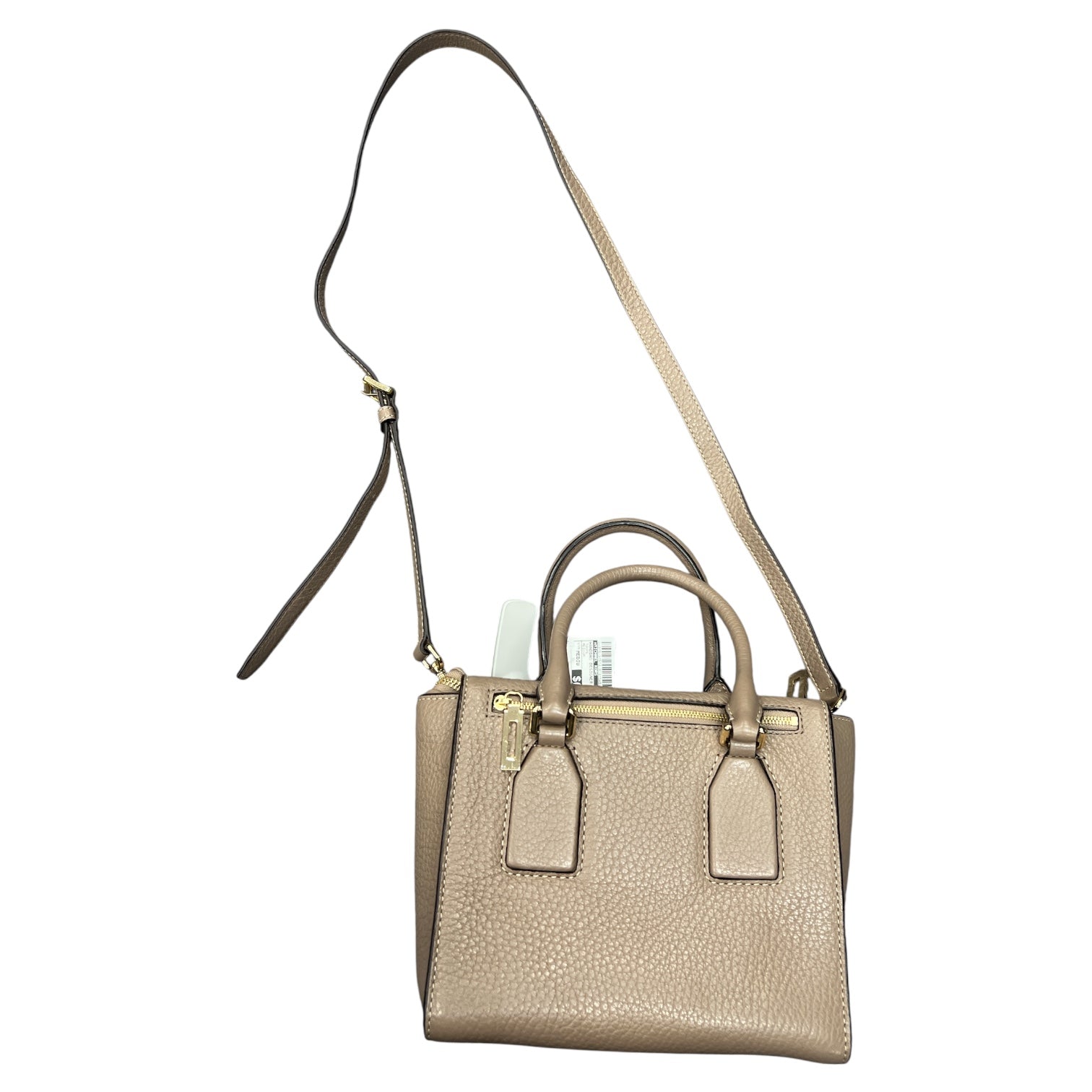 Handbag Designer By Michael Kors In Taupe, Size:Medium