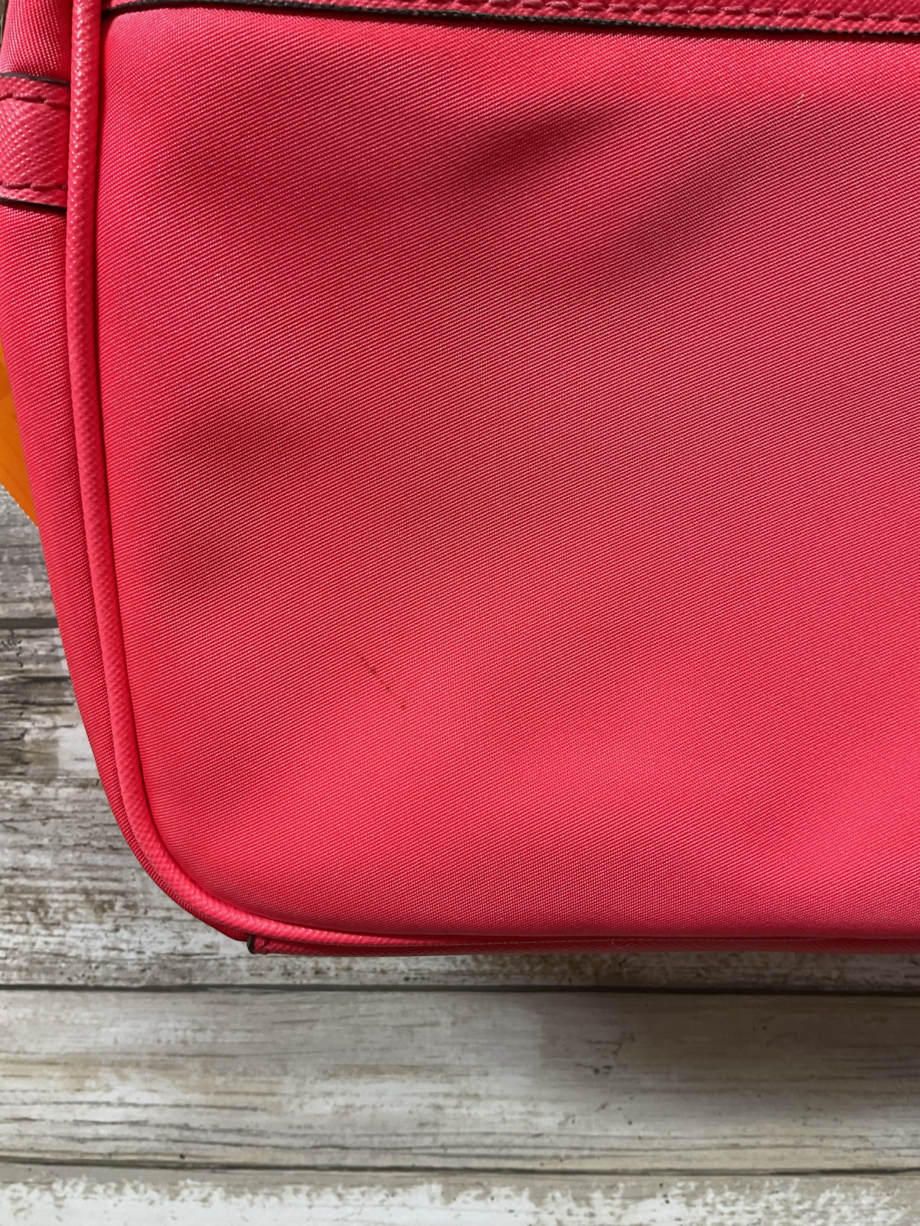 Crossbody Designer By Michael Kors In Coral, Size:Small