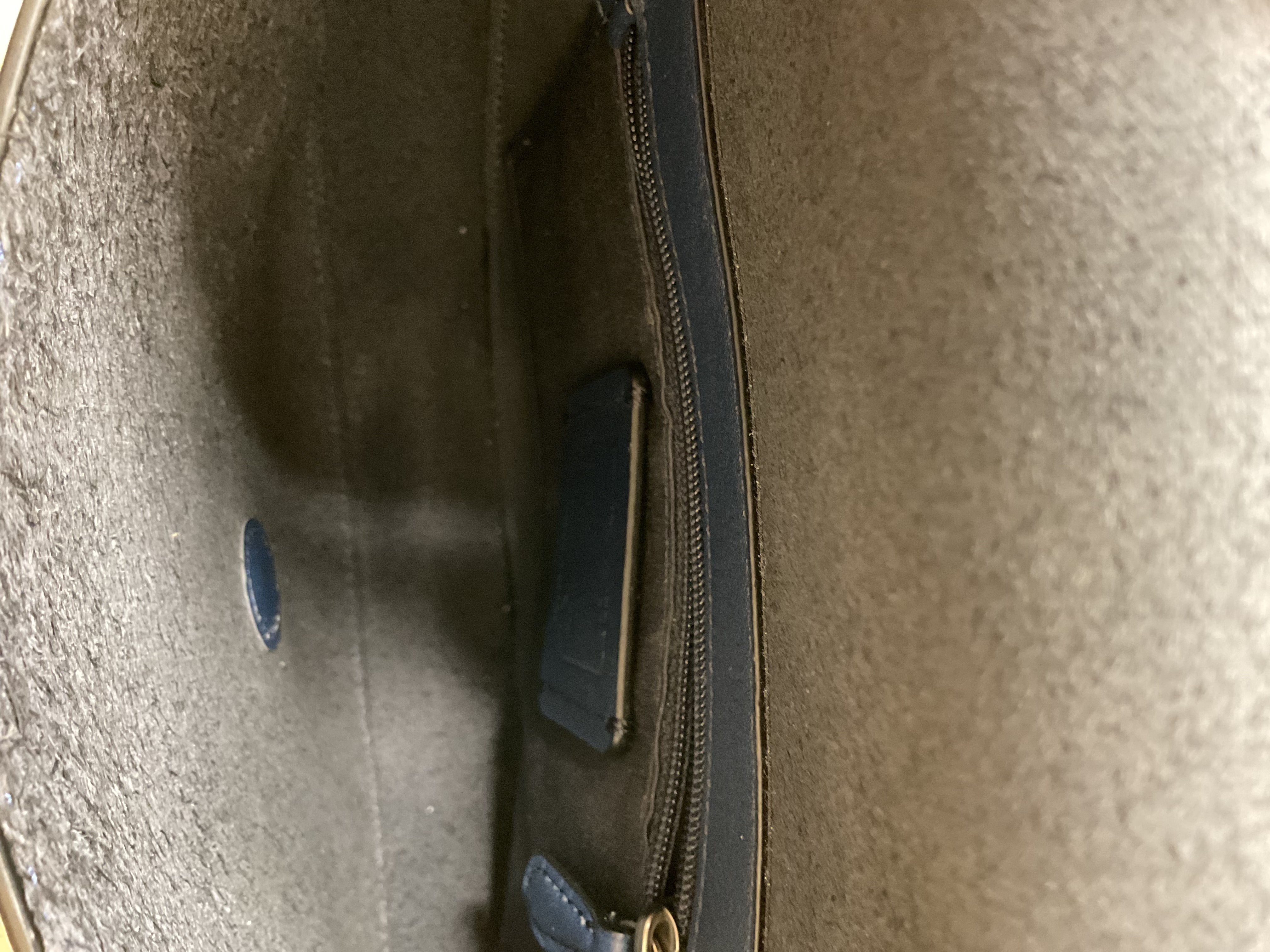 Handbag Designer By Coach In Navy, Size:Small