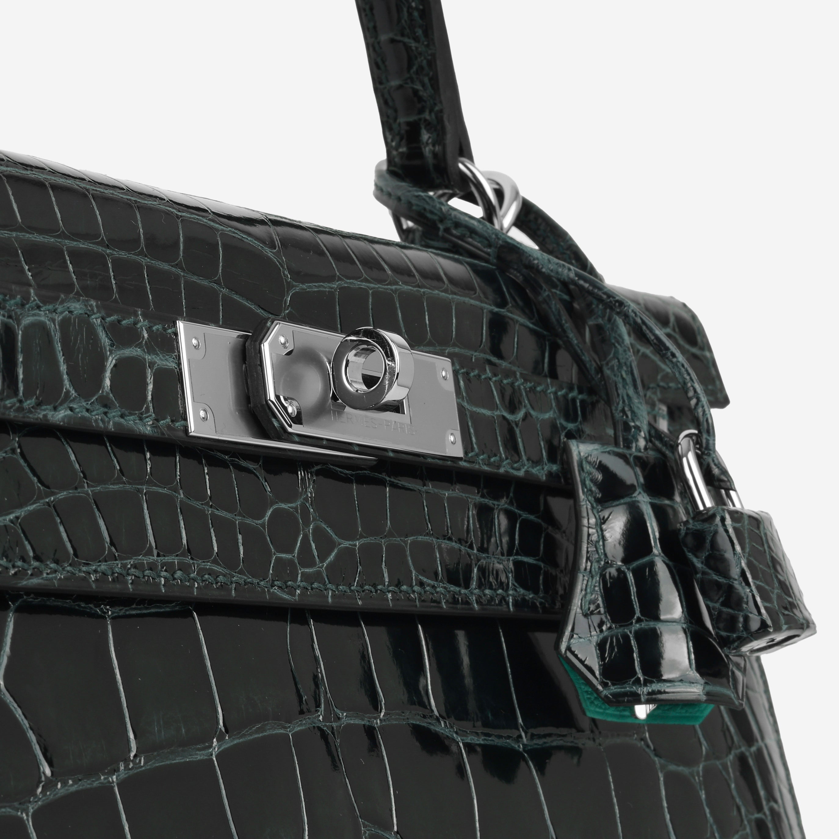 Kelly 28 Verso - Vert Cypres Alligator / Vert Jade
