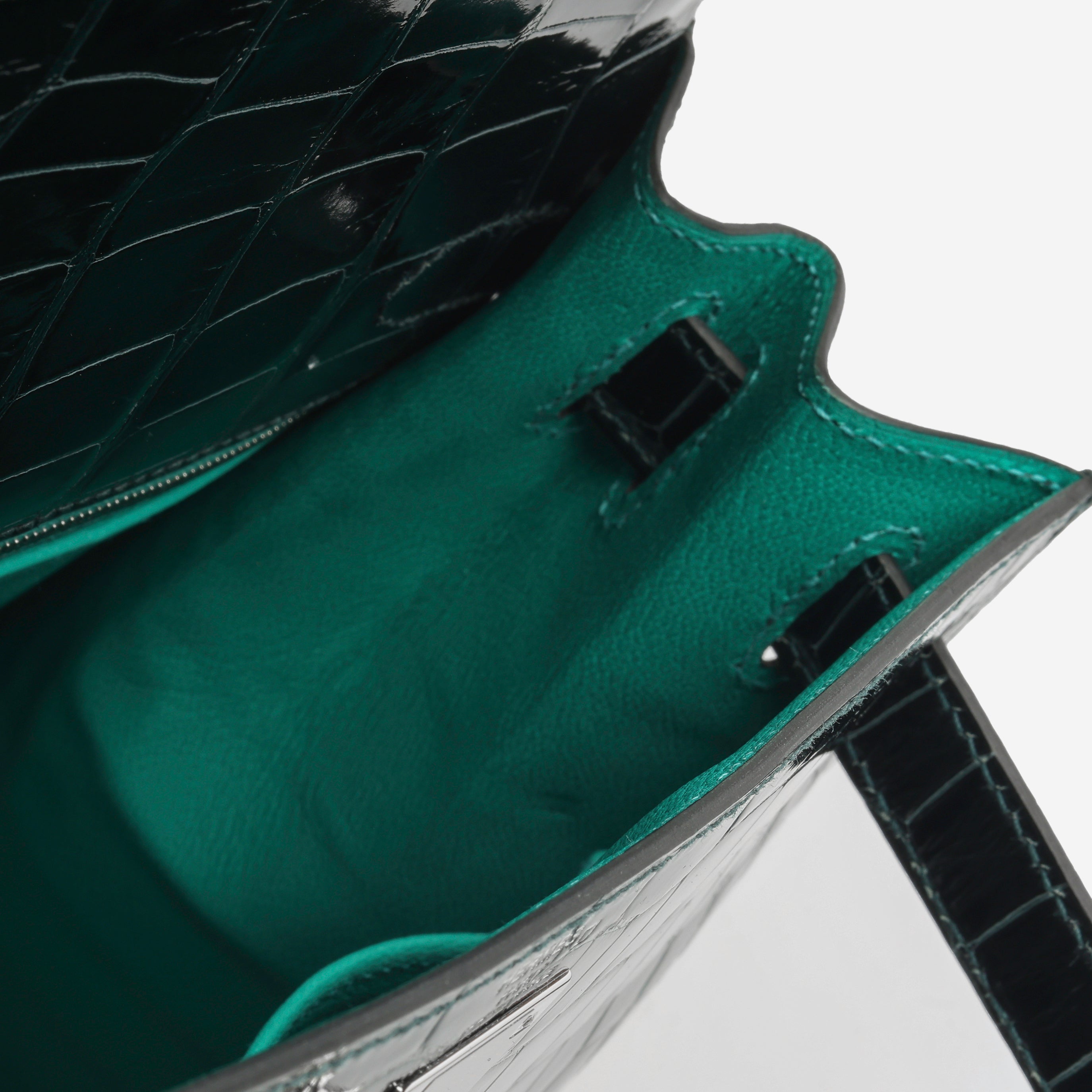 Kelly 28 Verso - Vert Cypres Alligator / Vert Jade