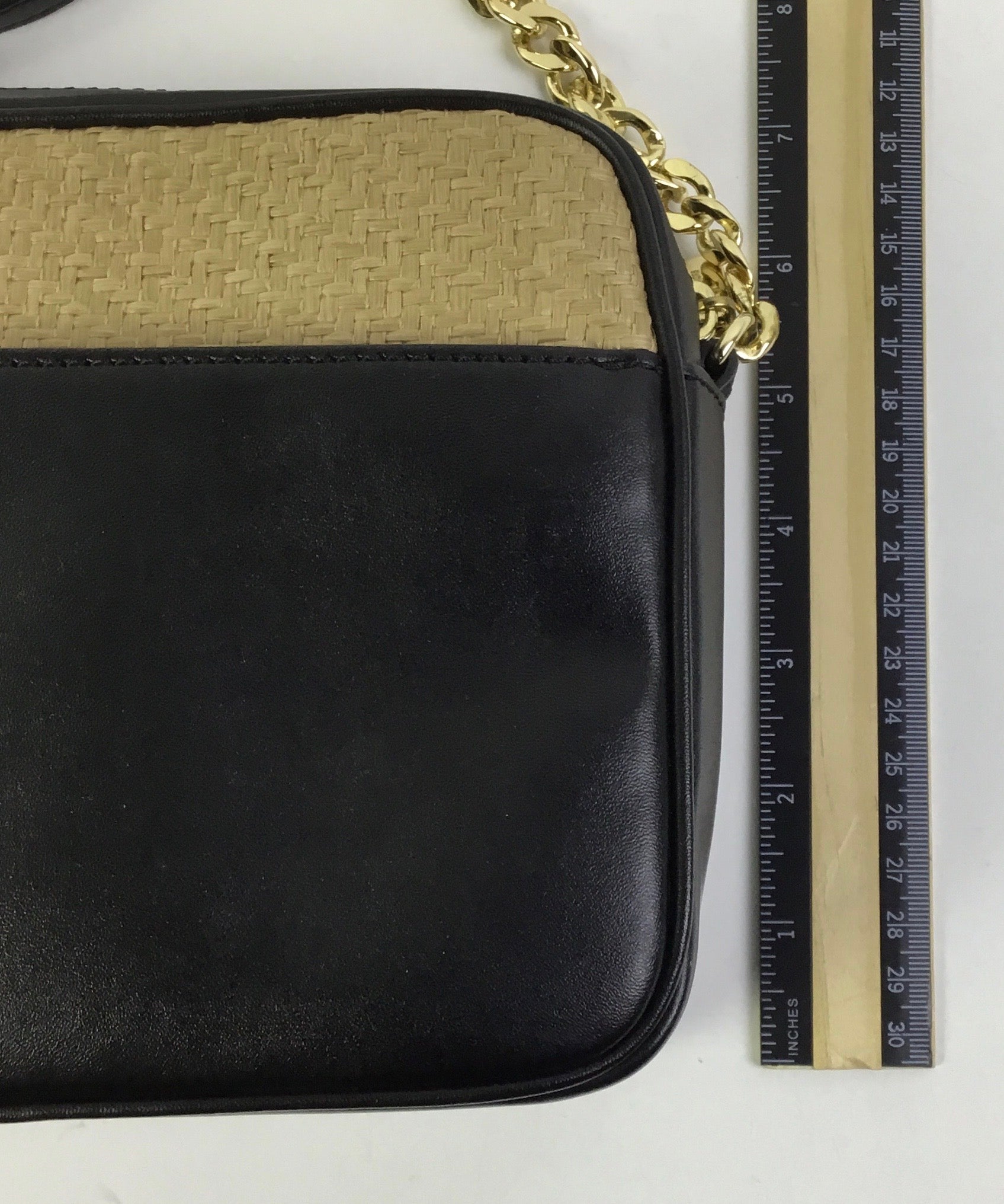 Crossbody Designer By Michael Kors In Black & Brown, Size:Medium