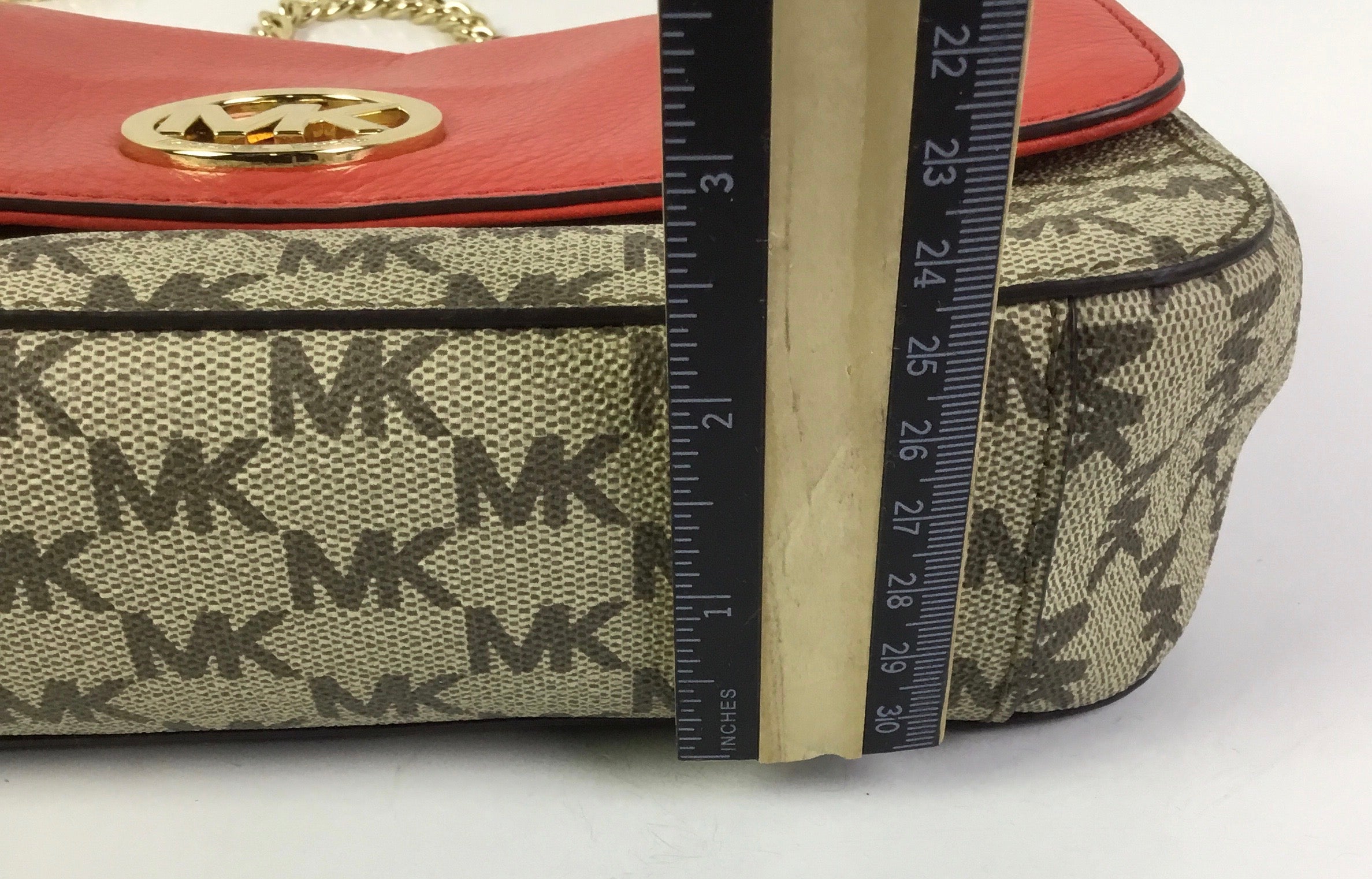 Handbag Designer By Michael Kors In Red, Size:Small