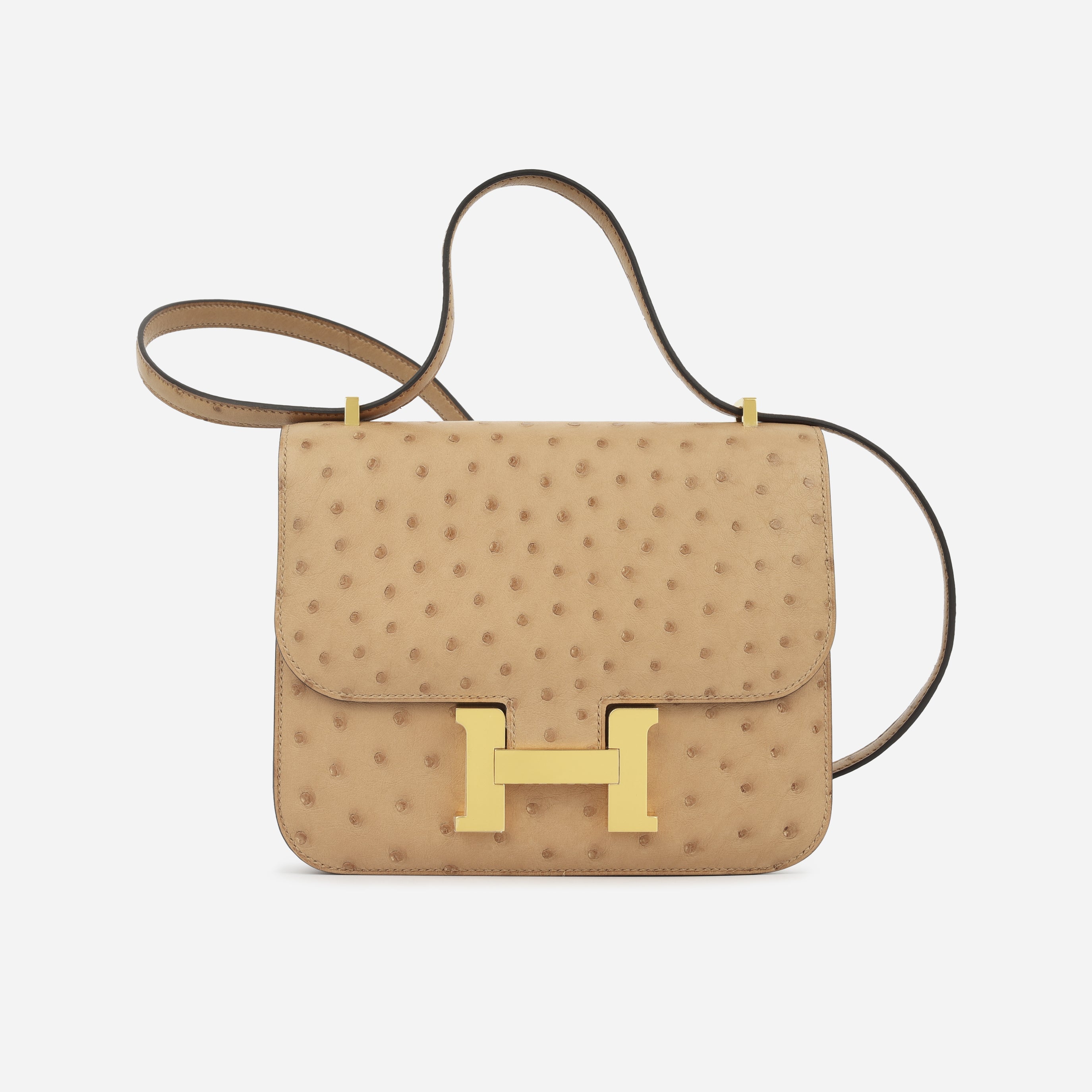 Hermès Constance 18 - Chai Ostrich | Gold Hardware
