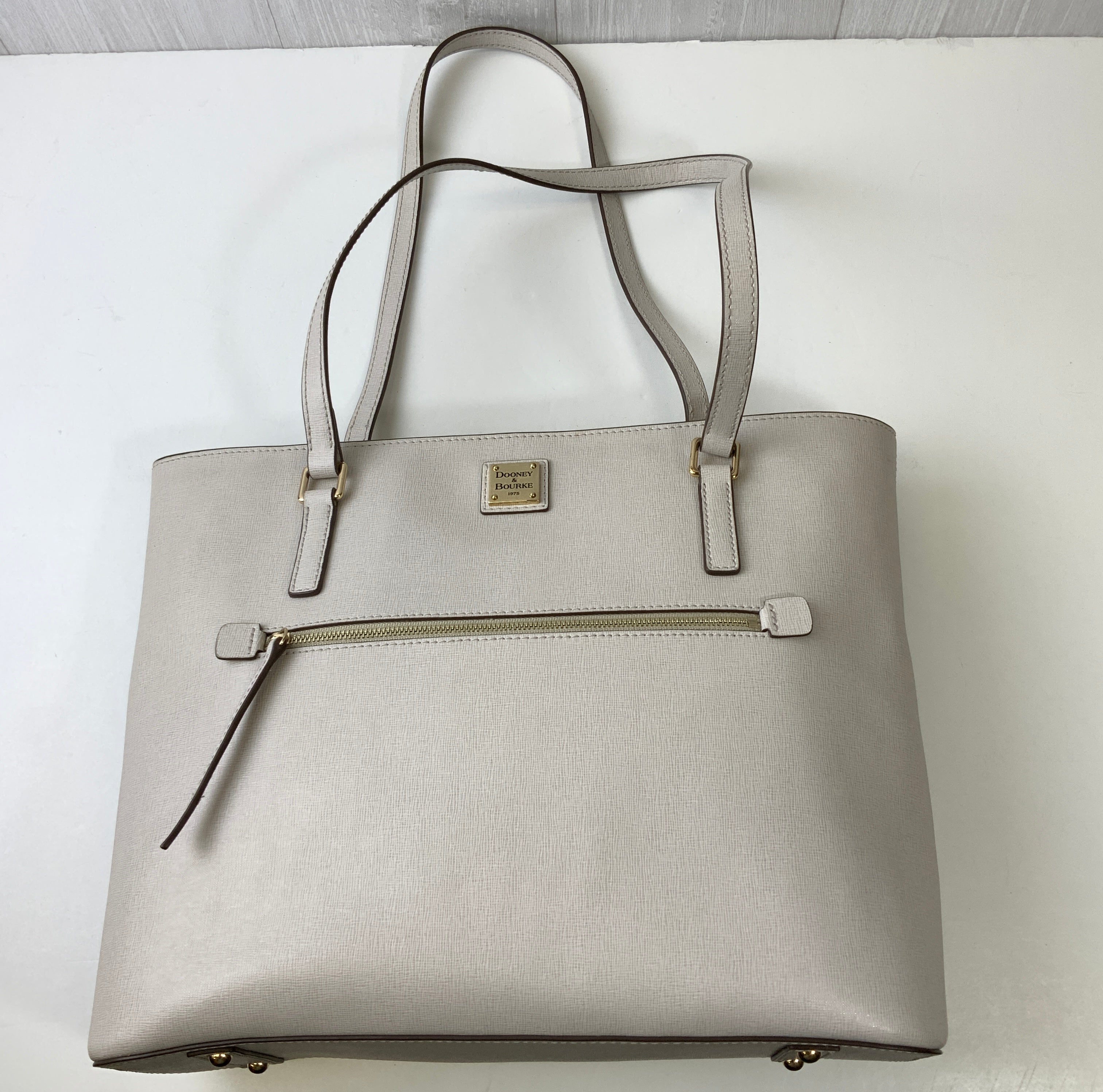 Handbag Designer By Dooney And Bourke In Grey, Size:Large