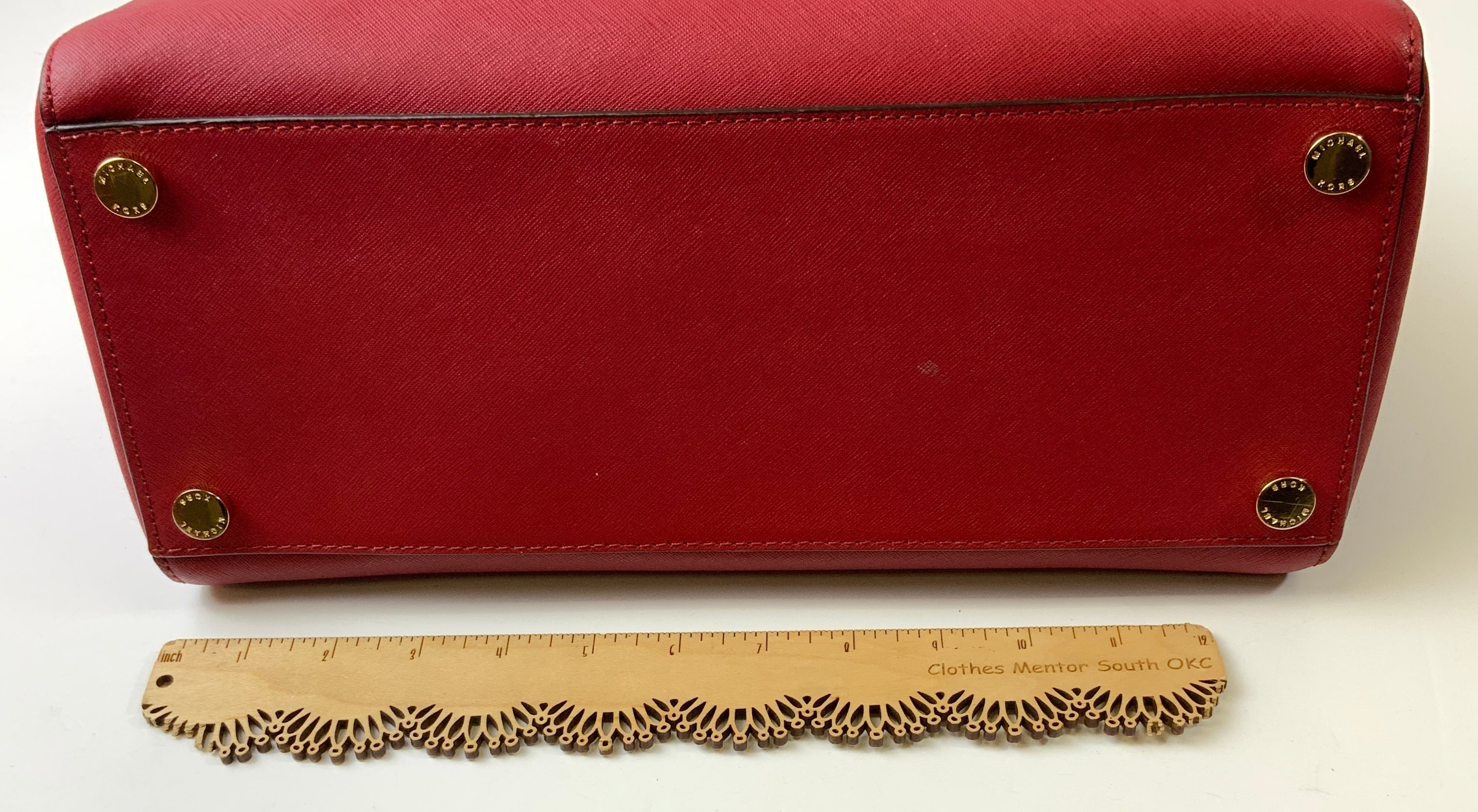 Handbag Designer By Michael Kors In Red, Size:Large