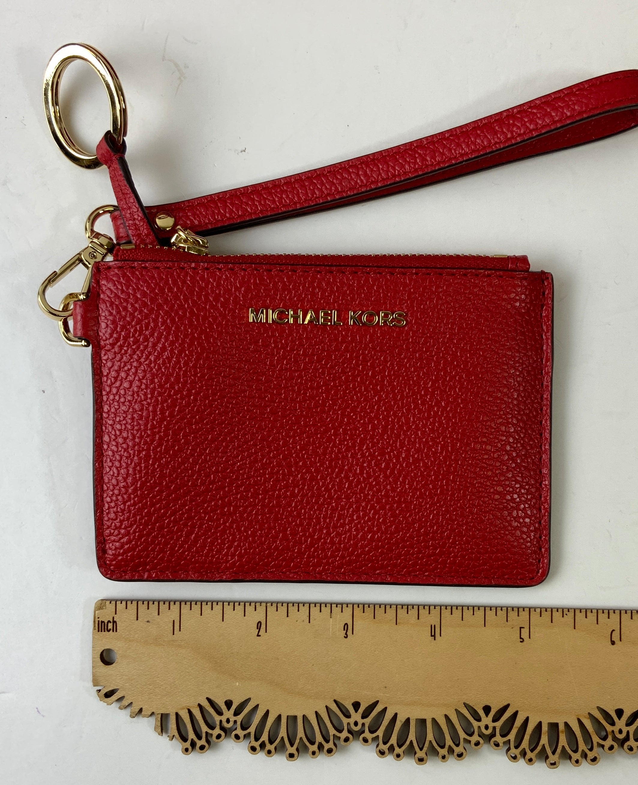 Handbag Designer By Michael Kors In Red, Size:Large