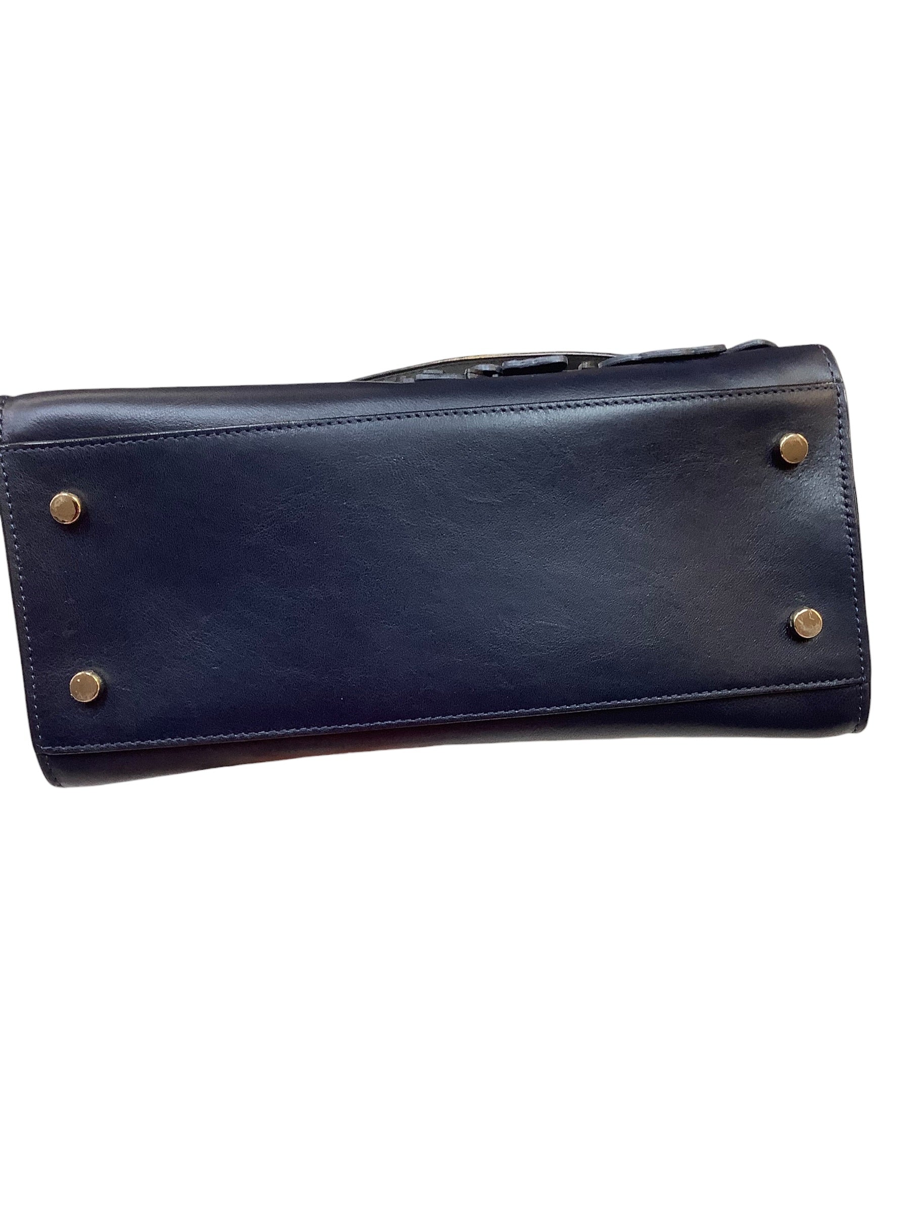 Handbag Designer By Kate Spade In Navy, Size:Medium