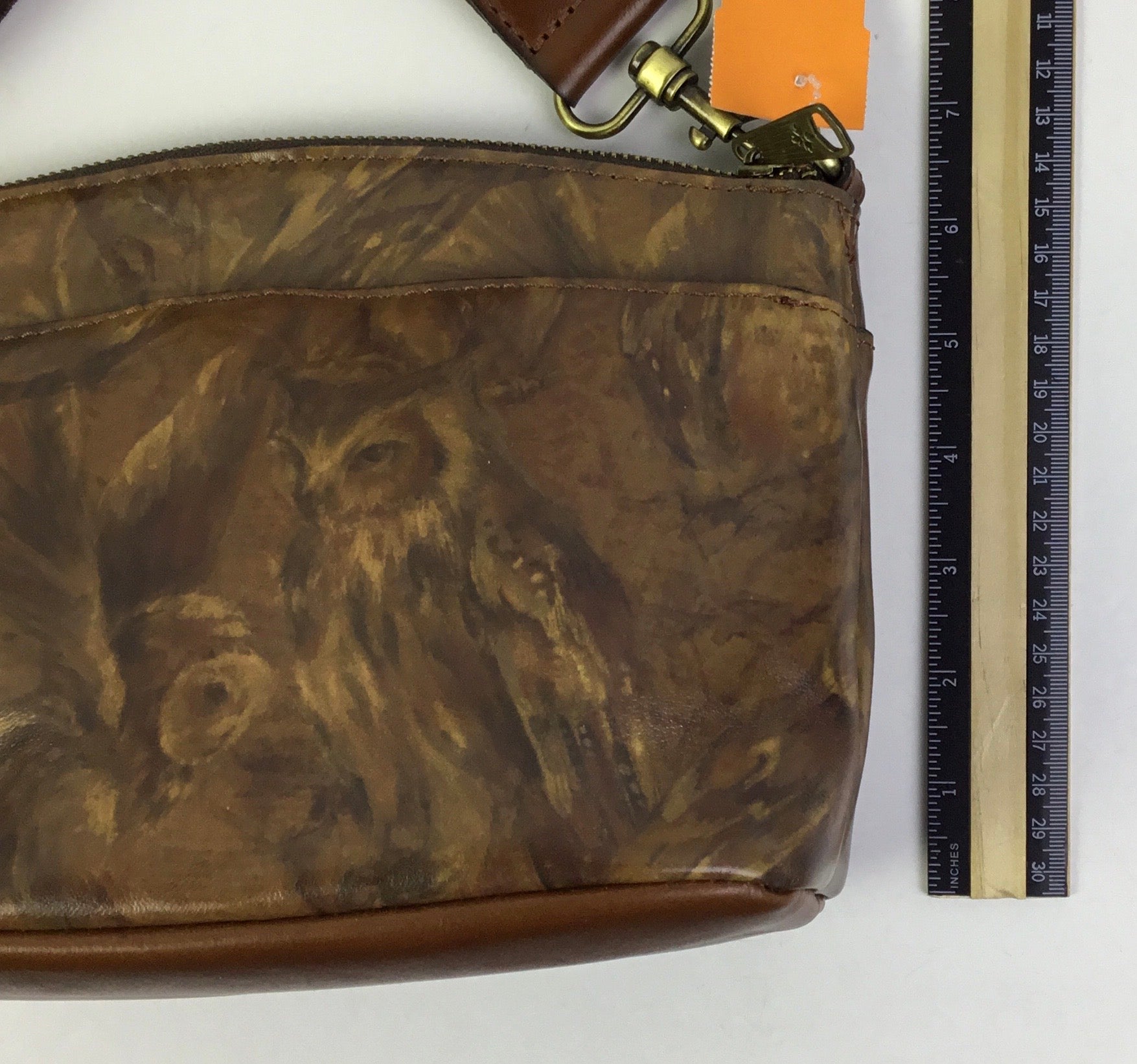Crossbody Designer By Patricia Nash In Brown & Tan, Size:Medium