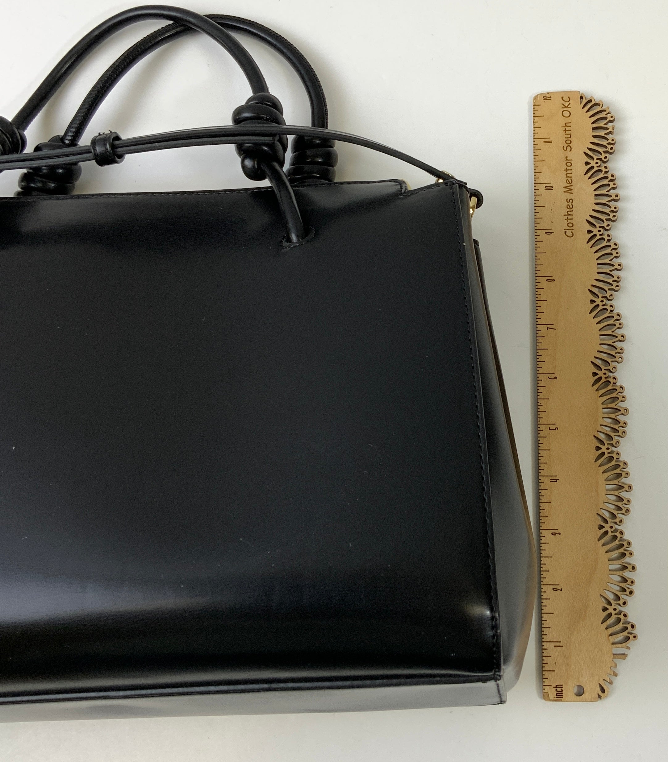 Handbag Designer By Halston In Black, Size:Large