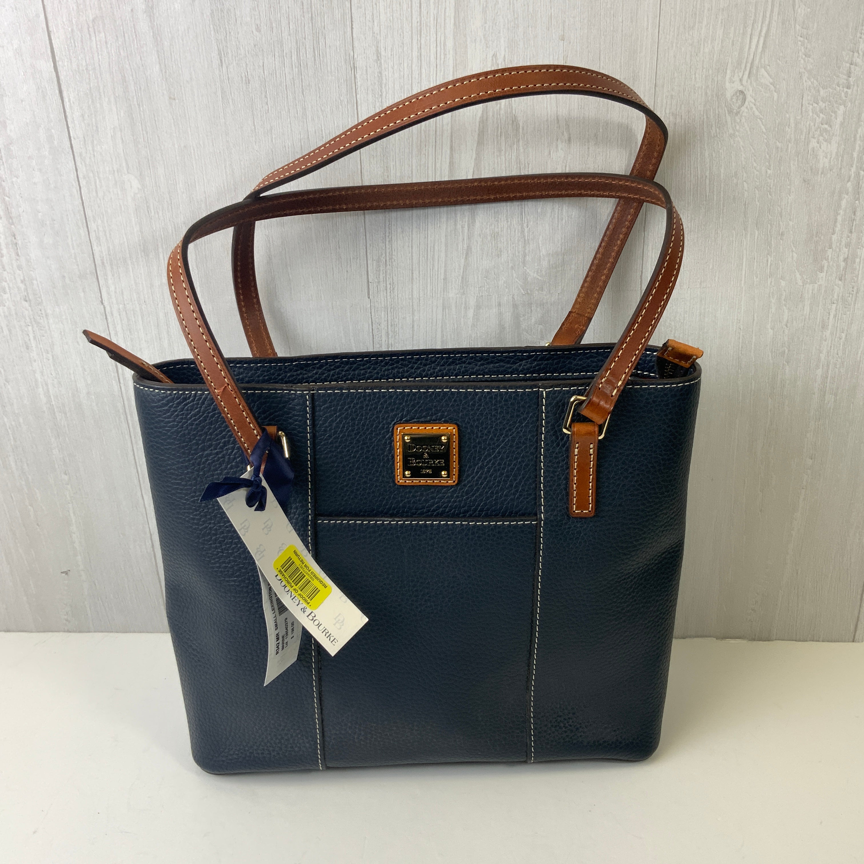 Handbag Designer By Dooney And Bourke In Navy, Size:Large