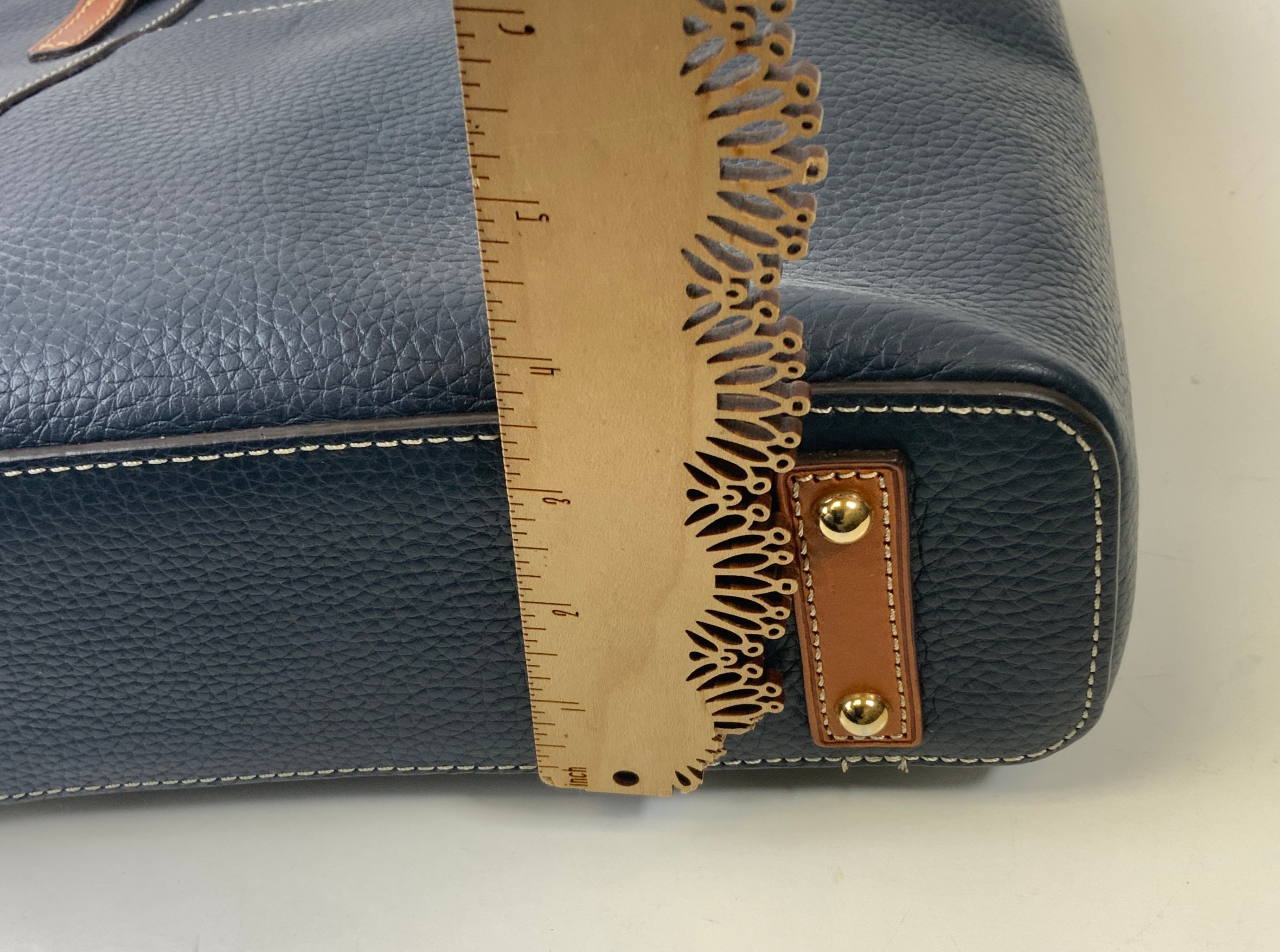 Handbag Designer By Dooney And Bourke In Navy, Size:Large