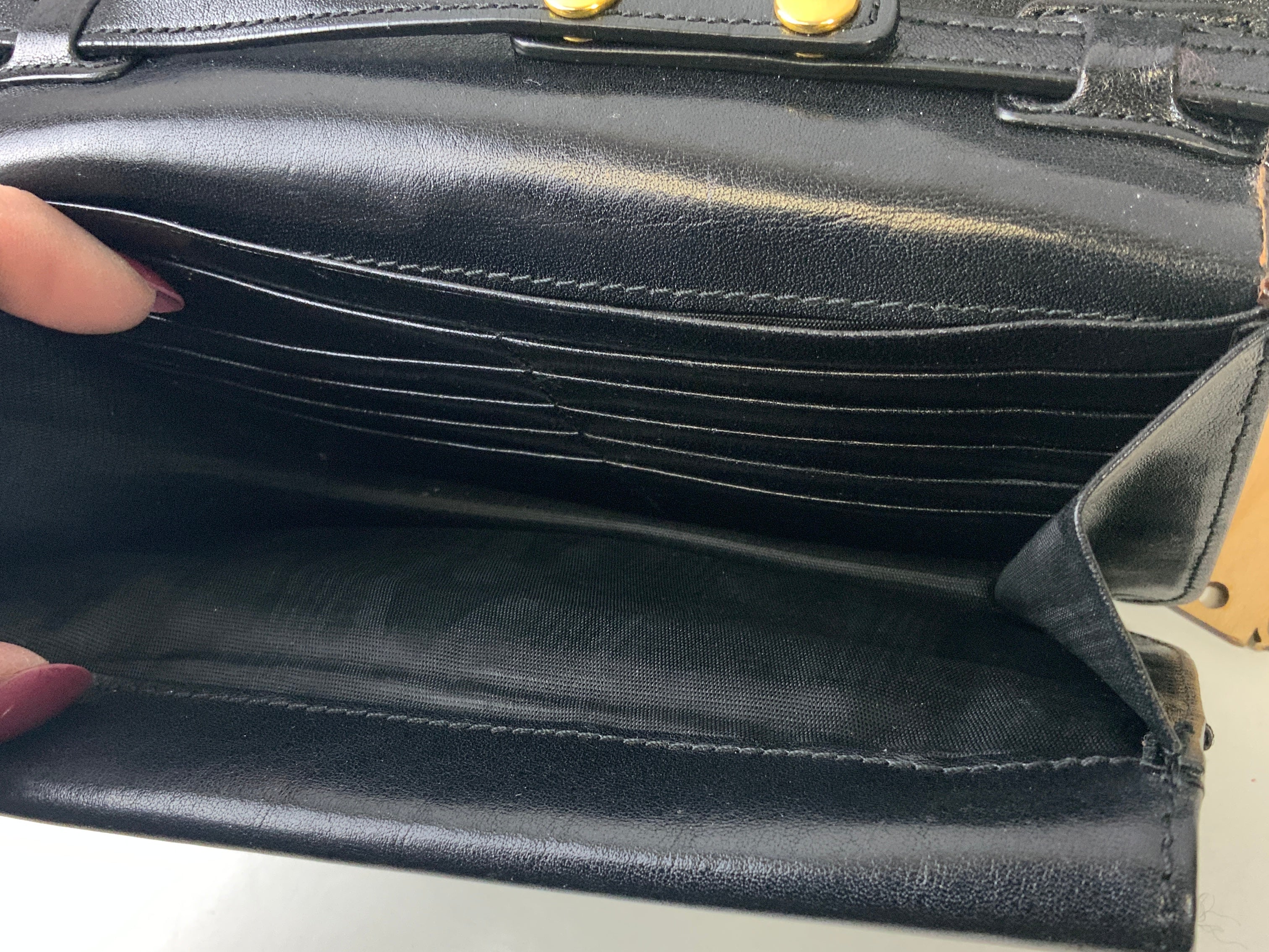 Crossbody Designer By Brahmin In Black & Brown, Size:Small