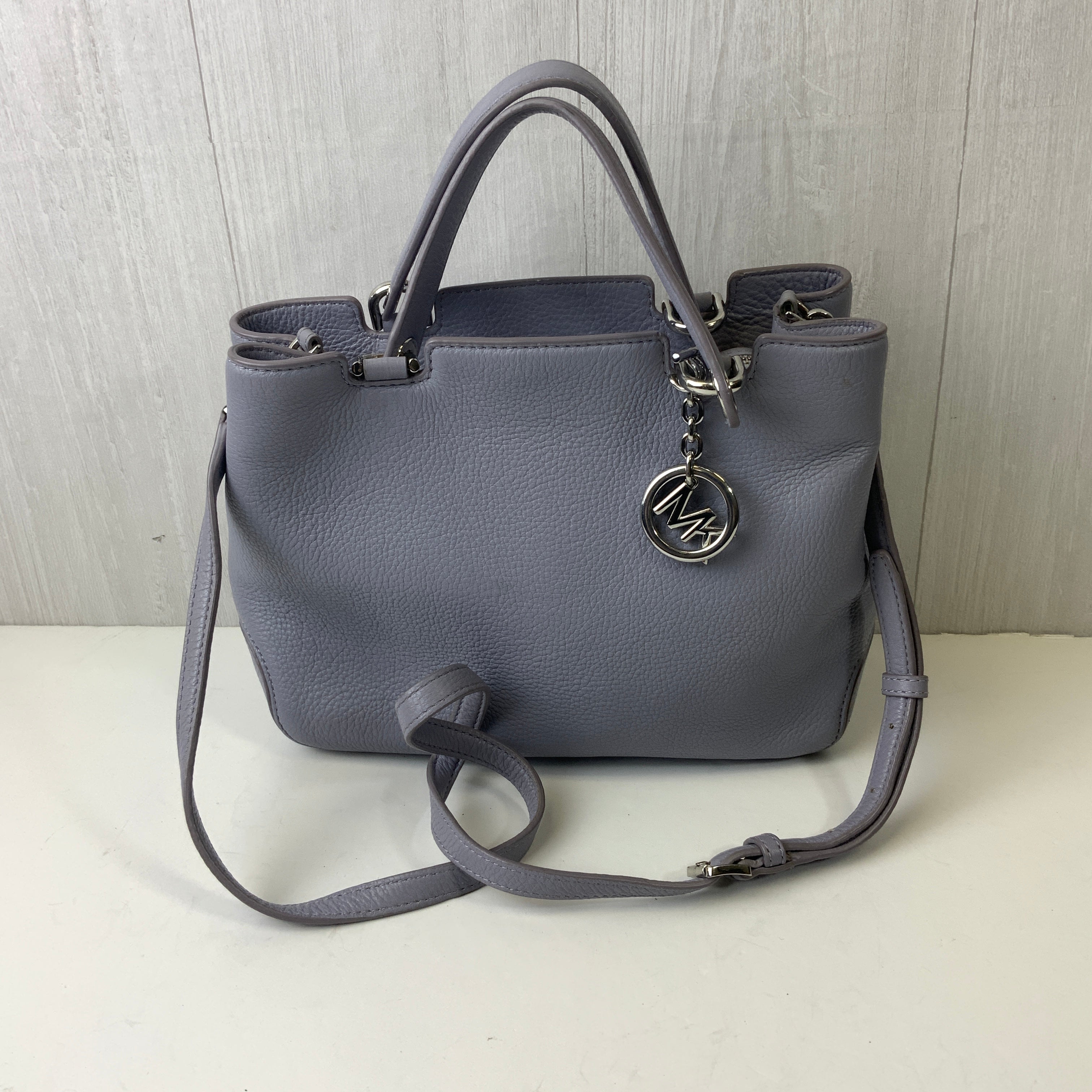 Handbag Designer By Michael Kors In Purple, Size:Medium