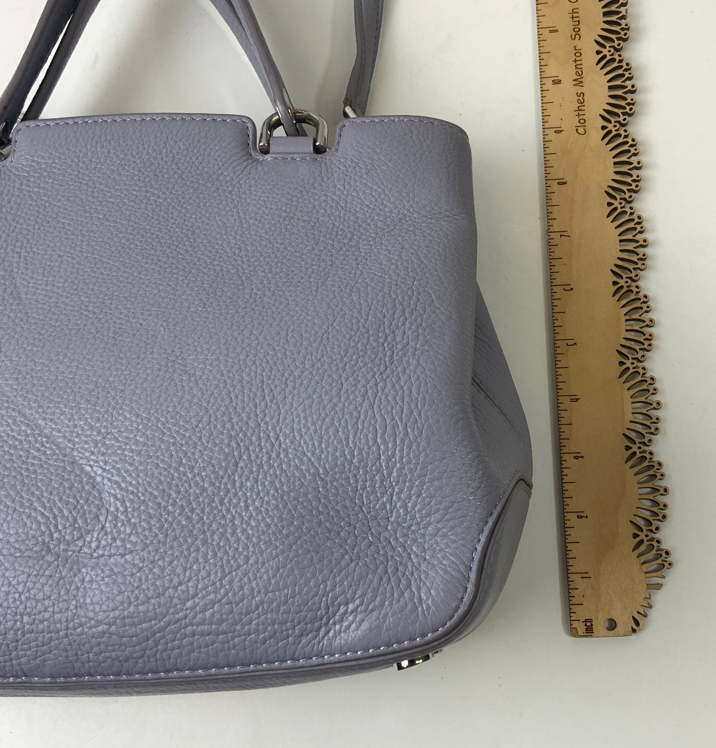 Handbag Designer By Michael Kors In Purple, Size:Medium