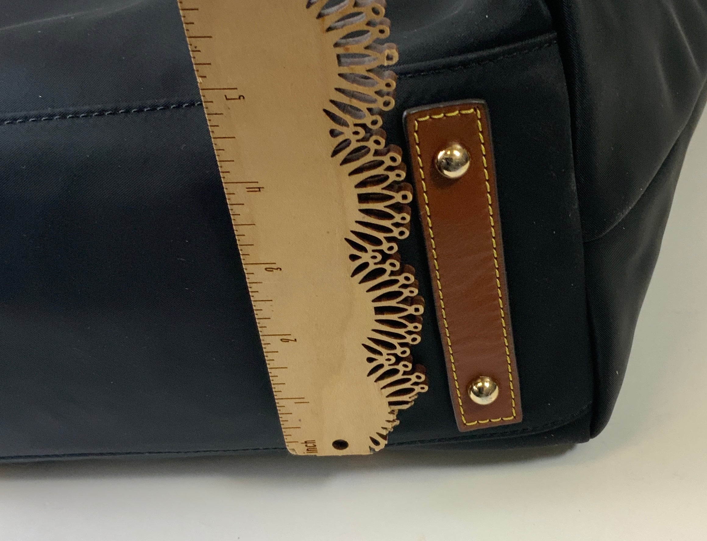 Handbag Designer By Dooney And Bourke In Black & Brown, Size:Large