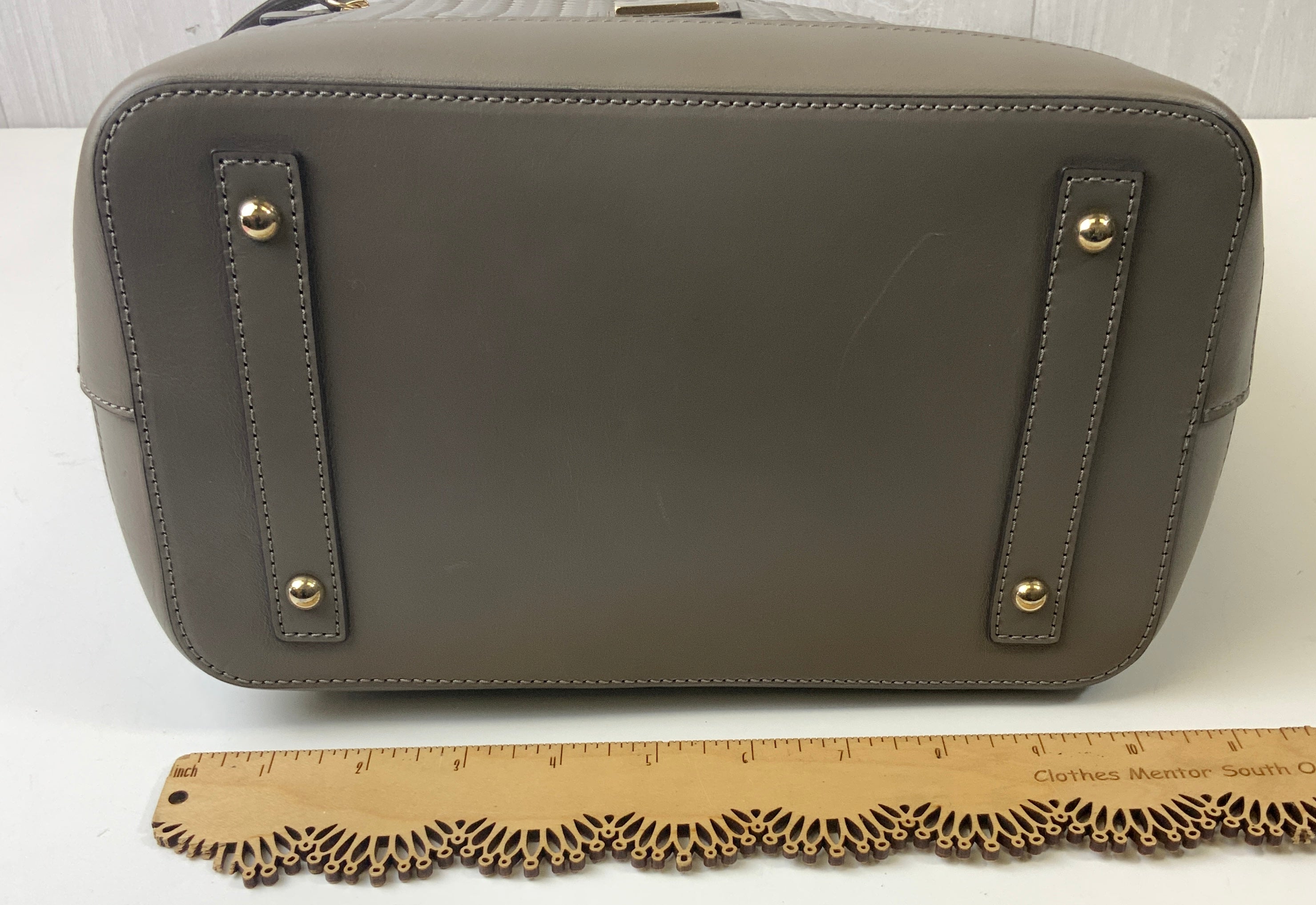 Handbag Designer By Dooney And Bourke In Taupe, Size:Large