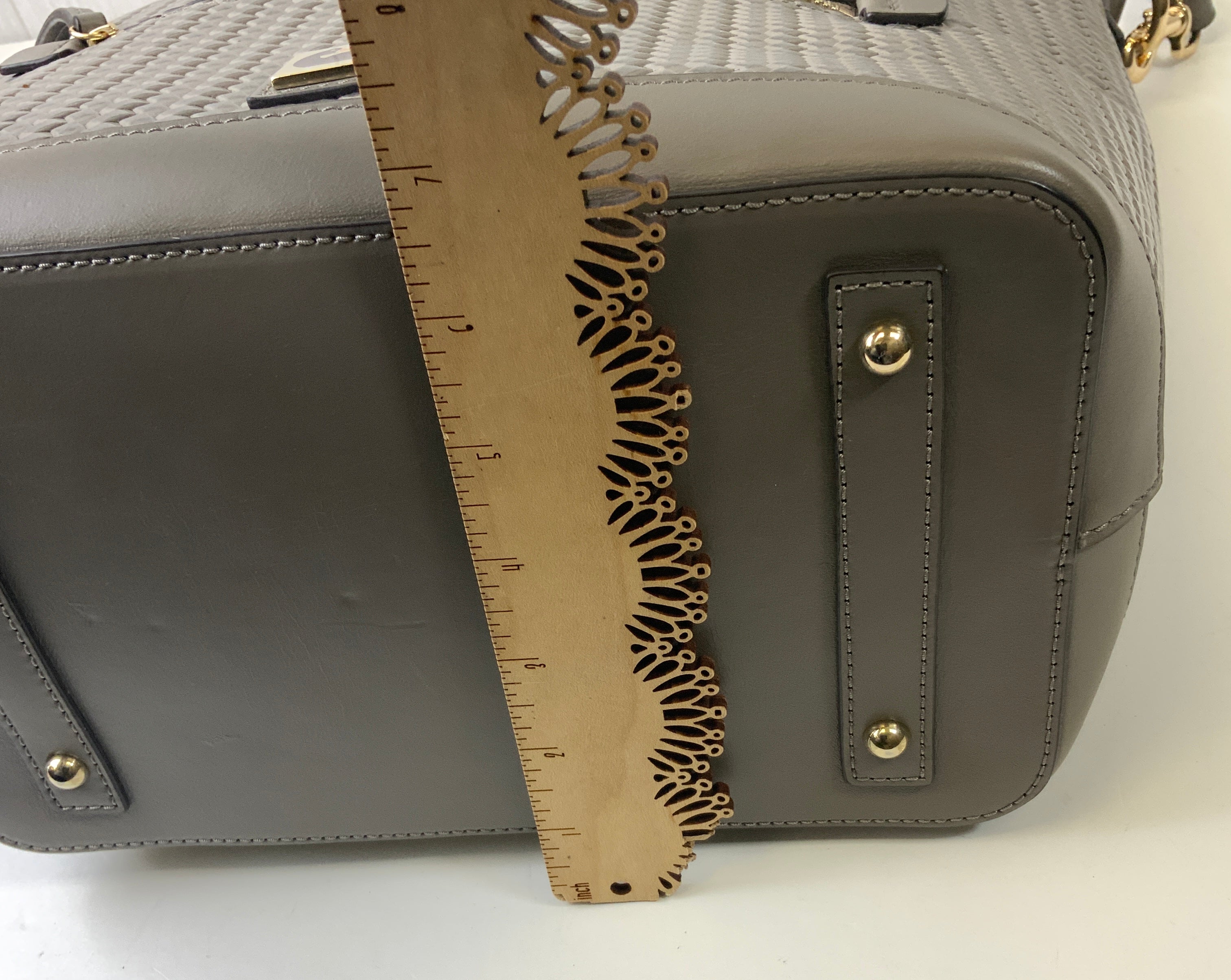 Handbag Designer By Dooney And Bourke In Taupe, Size:Large