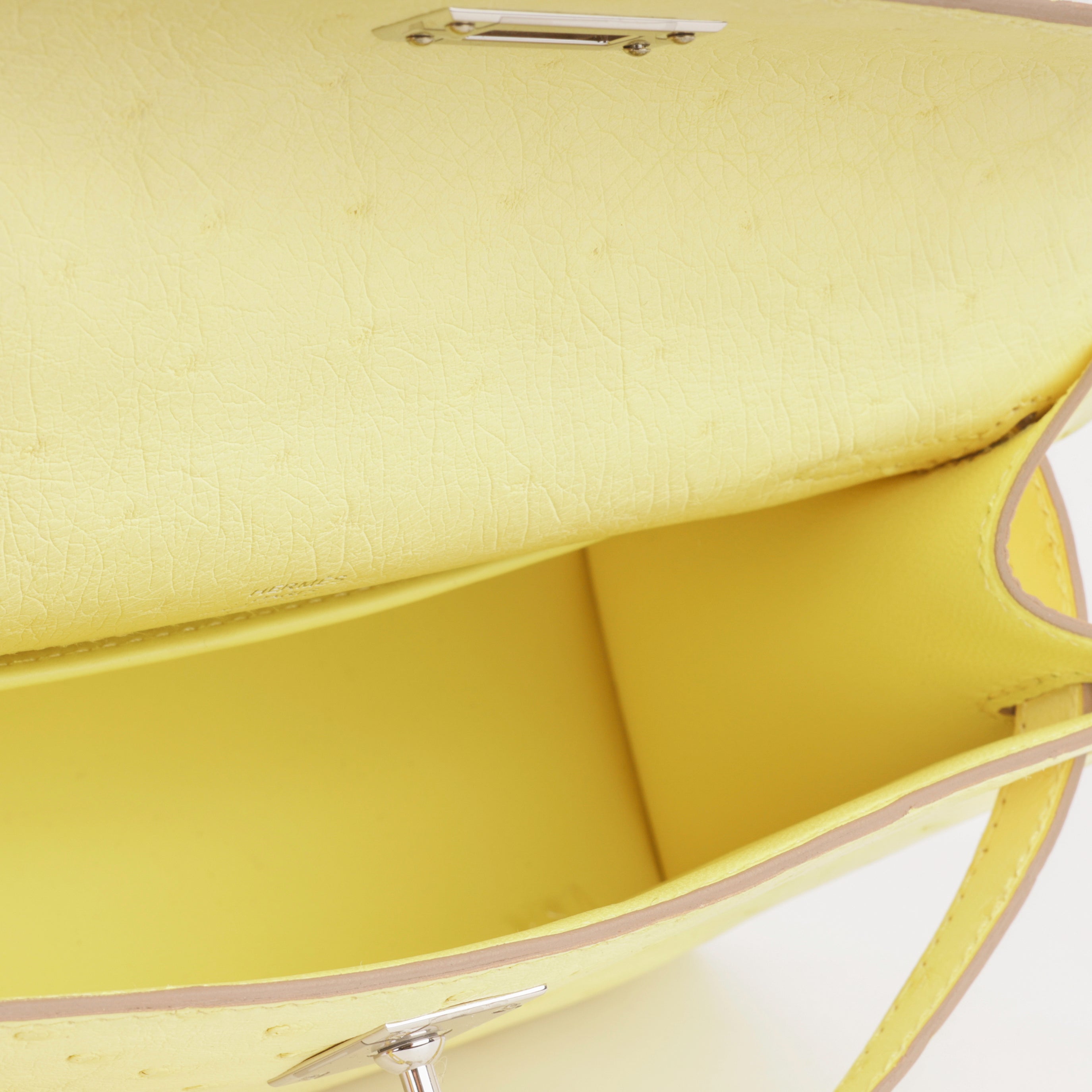 Kelly Pochette - Limoncello Ostrich