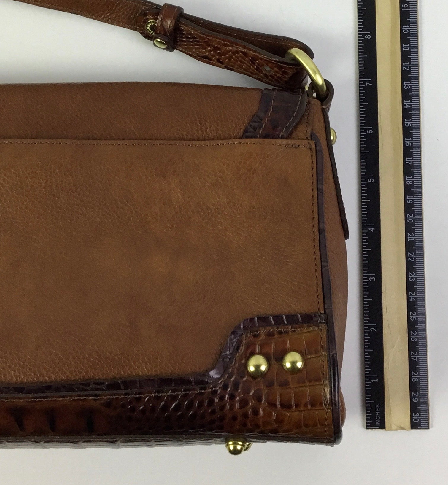Handbag Designer By Brahmin In Brown, Size:Small