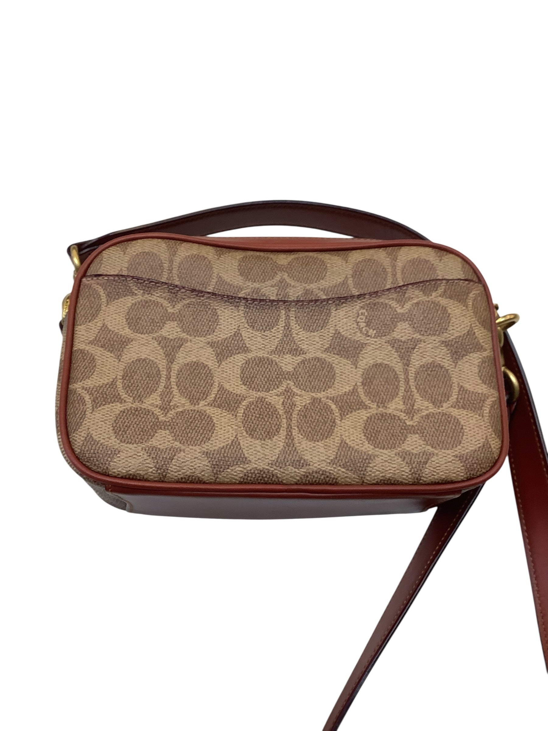 Handbag Designer By Coach In Tan, Size:Small