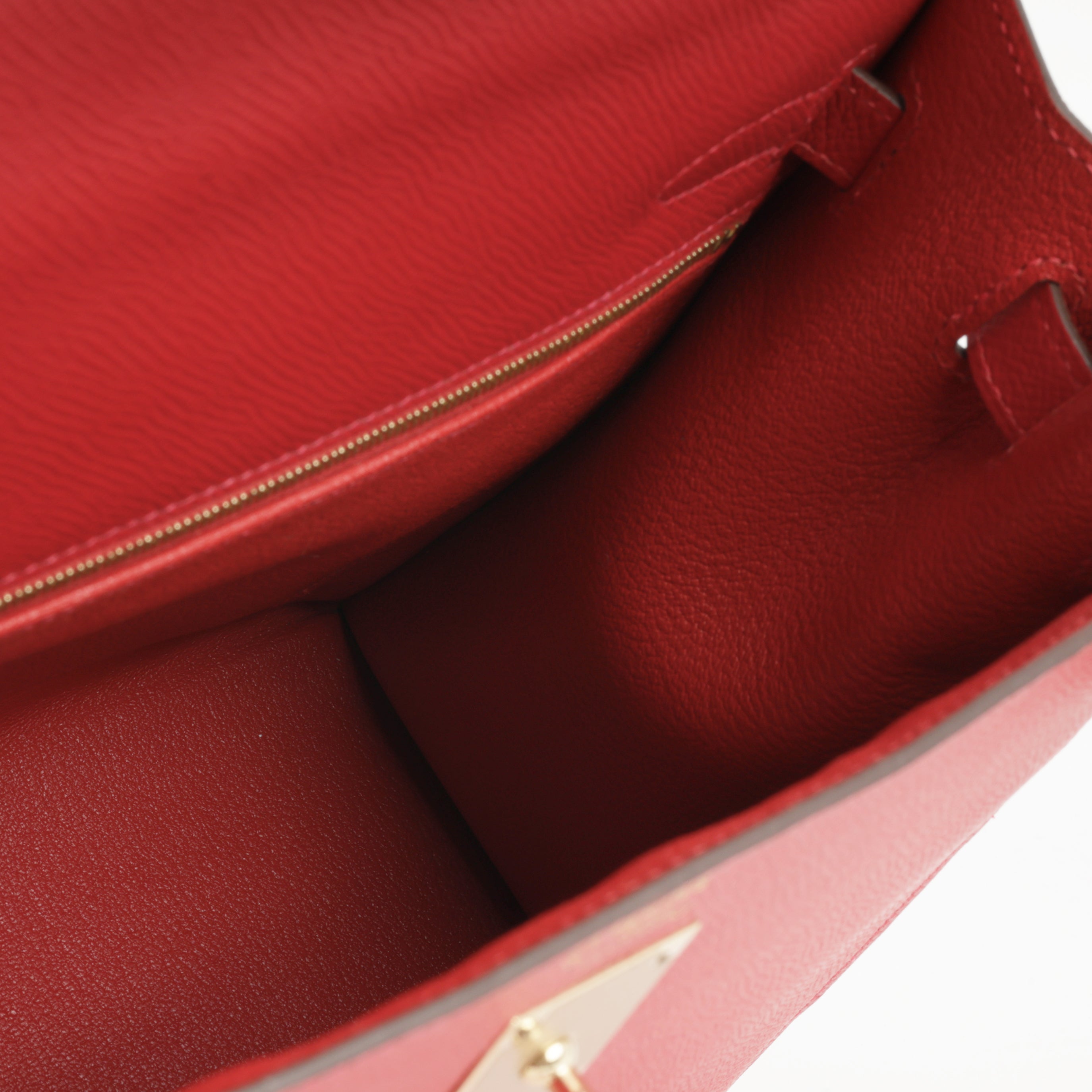 Hermès HSS Kelly 32 - Rouge Casaque Epsom | Permabrass