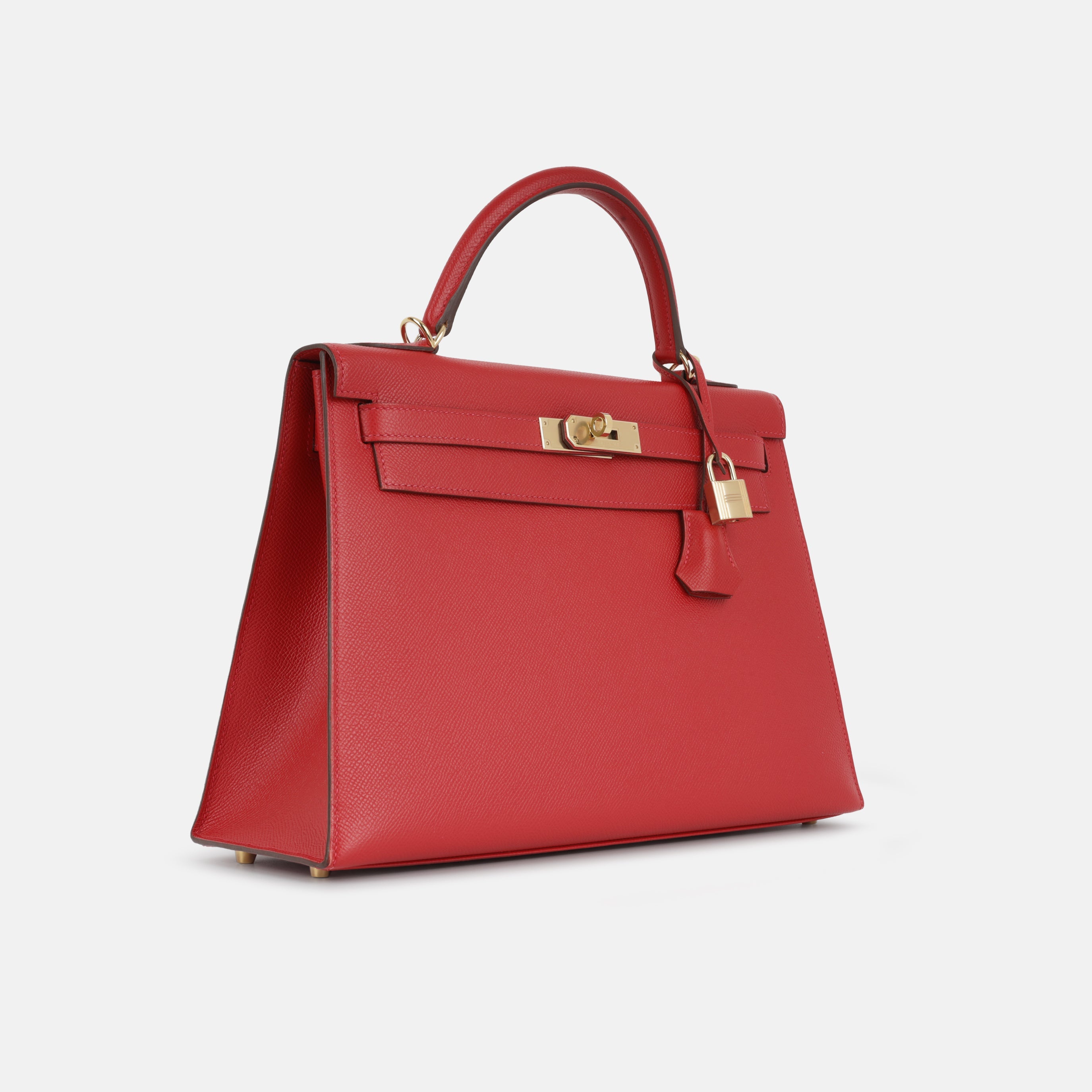 Hermès HSS Kelly 32 - Rouge Casaque Epsom | Permabrass