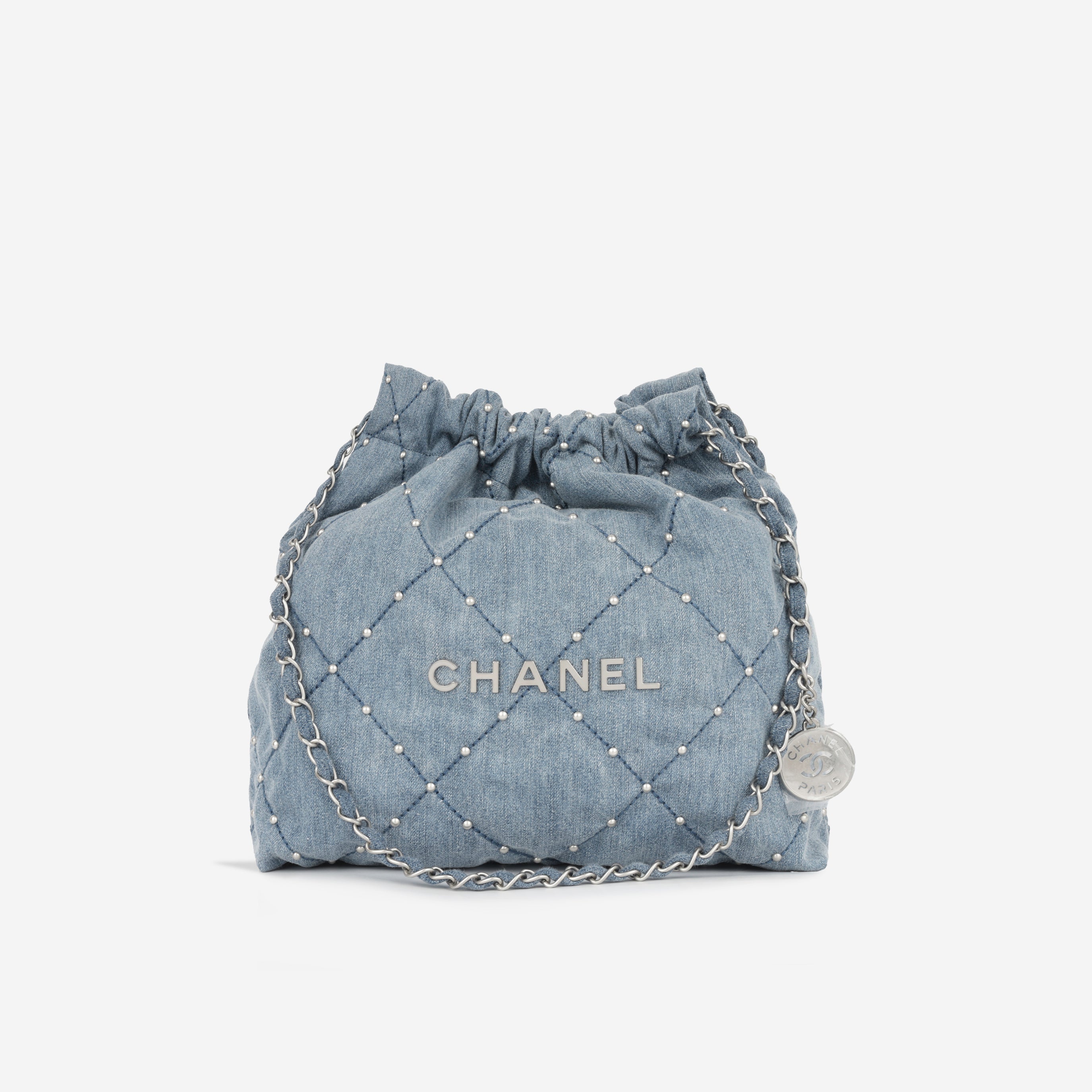 Small 22 Tote - Blue denim